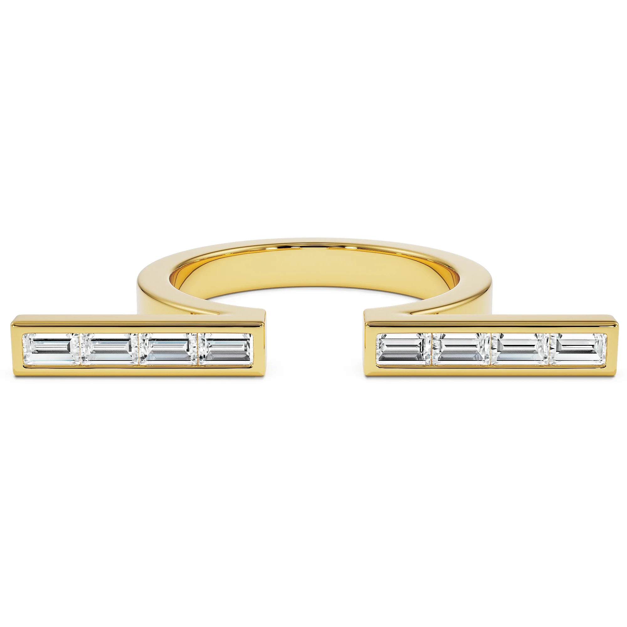 Celestia Omega Lab Grown Diamond Ring - front view in 9KT