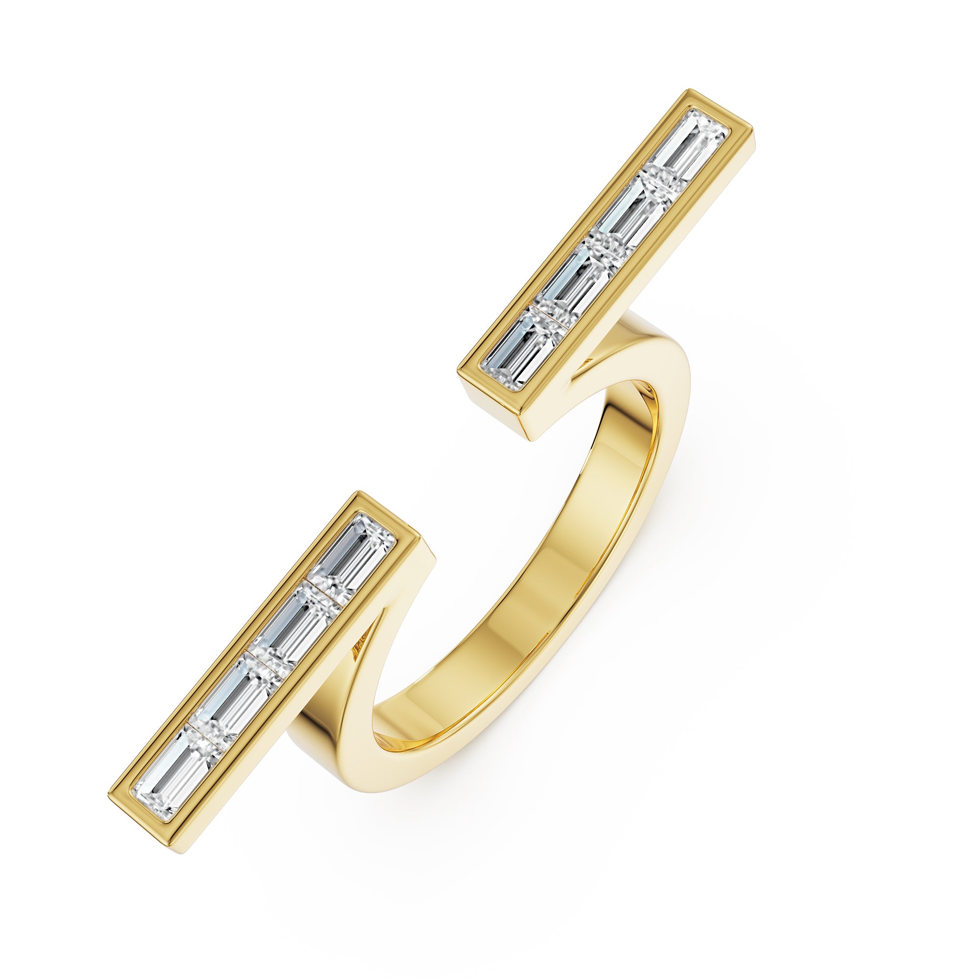 Celestia Omega Lab Grown Diamond Ring - top view