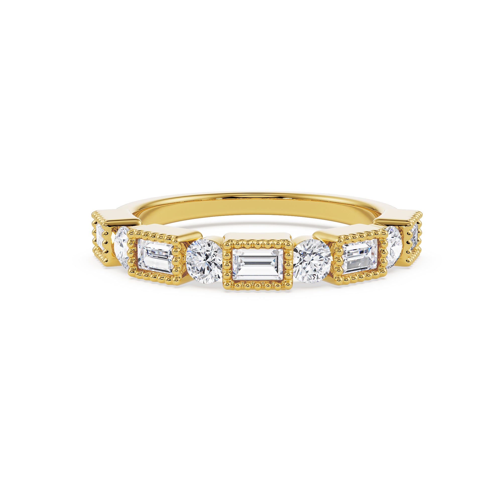 Versatile Multistone Lab Grown Diamond Band - front view