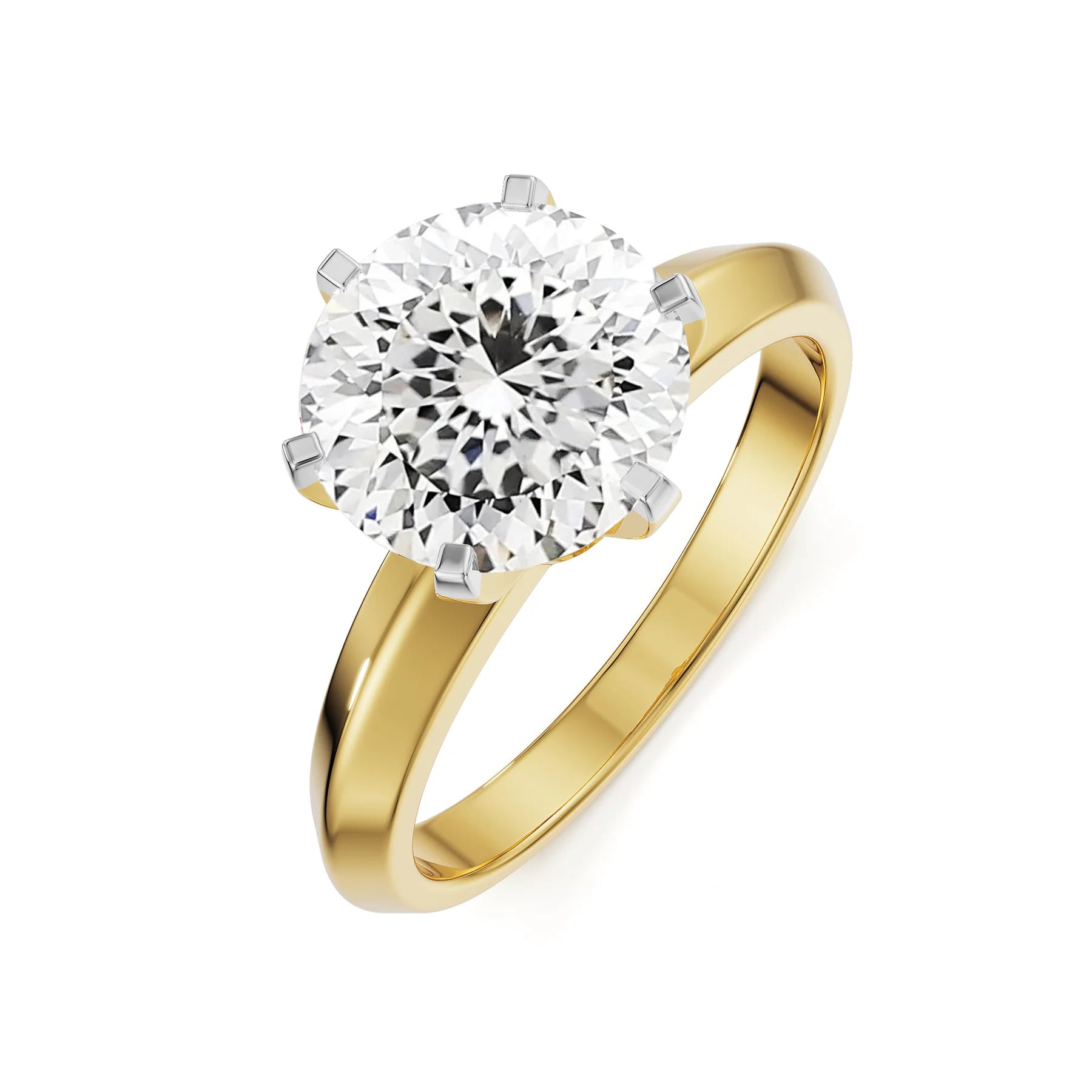 Portuguese Cut Lab Grown Diamond Ring 9KT