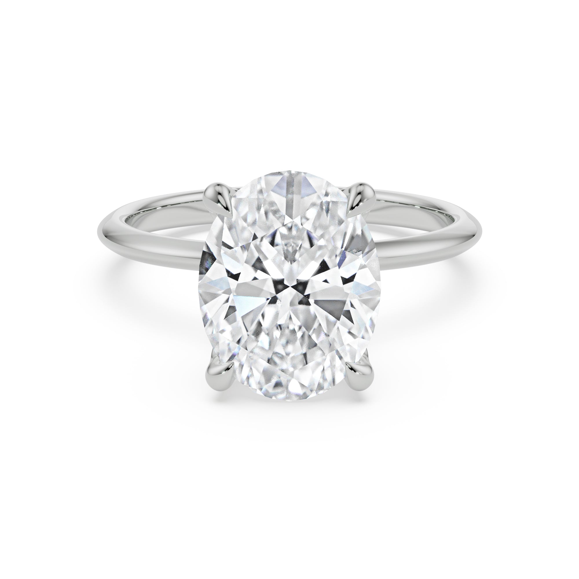 Kate Lab Grown Diamond Solitaire Ring - front view