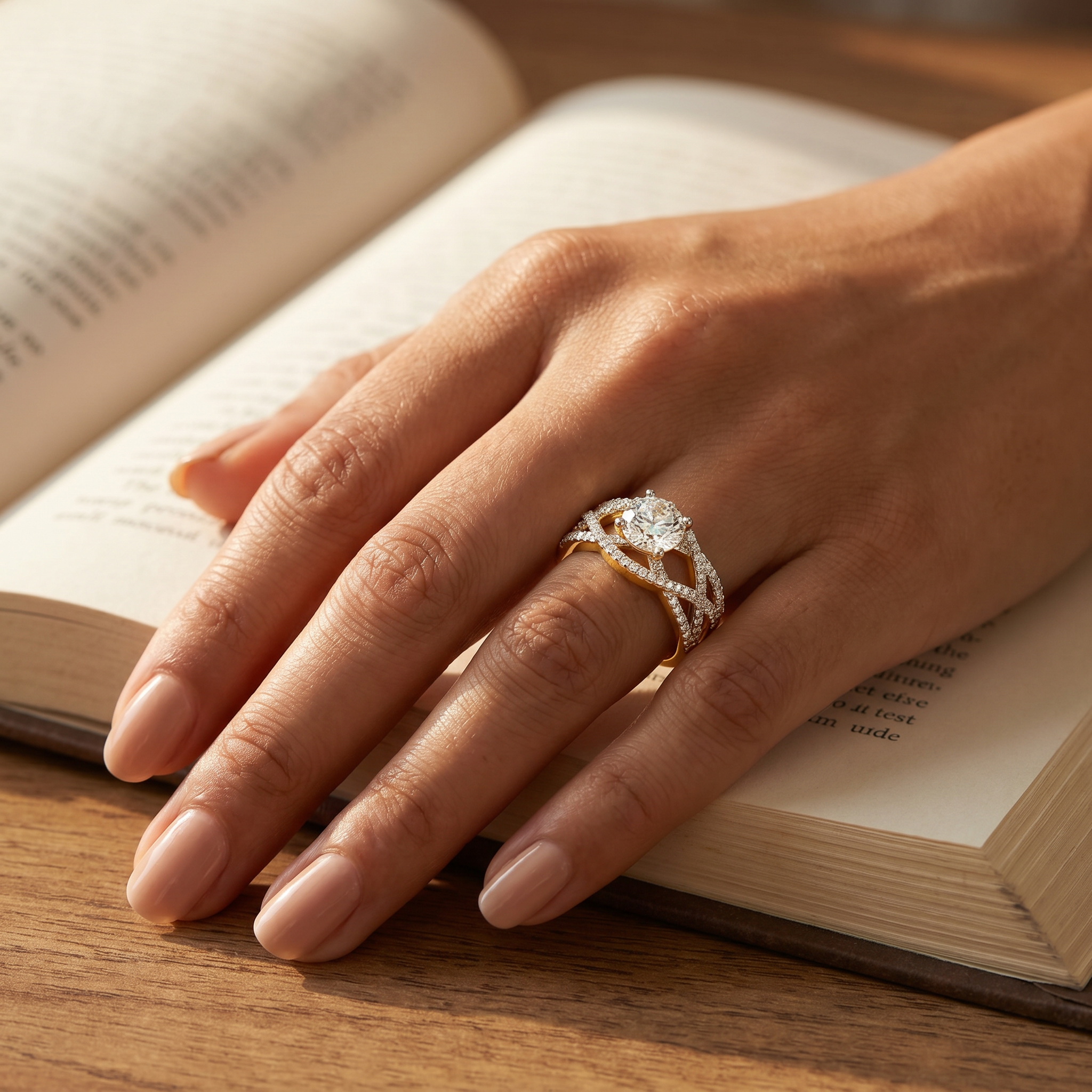 Enchanté Rose Lab Grown Diamond Ring