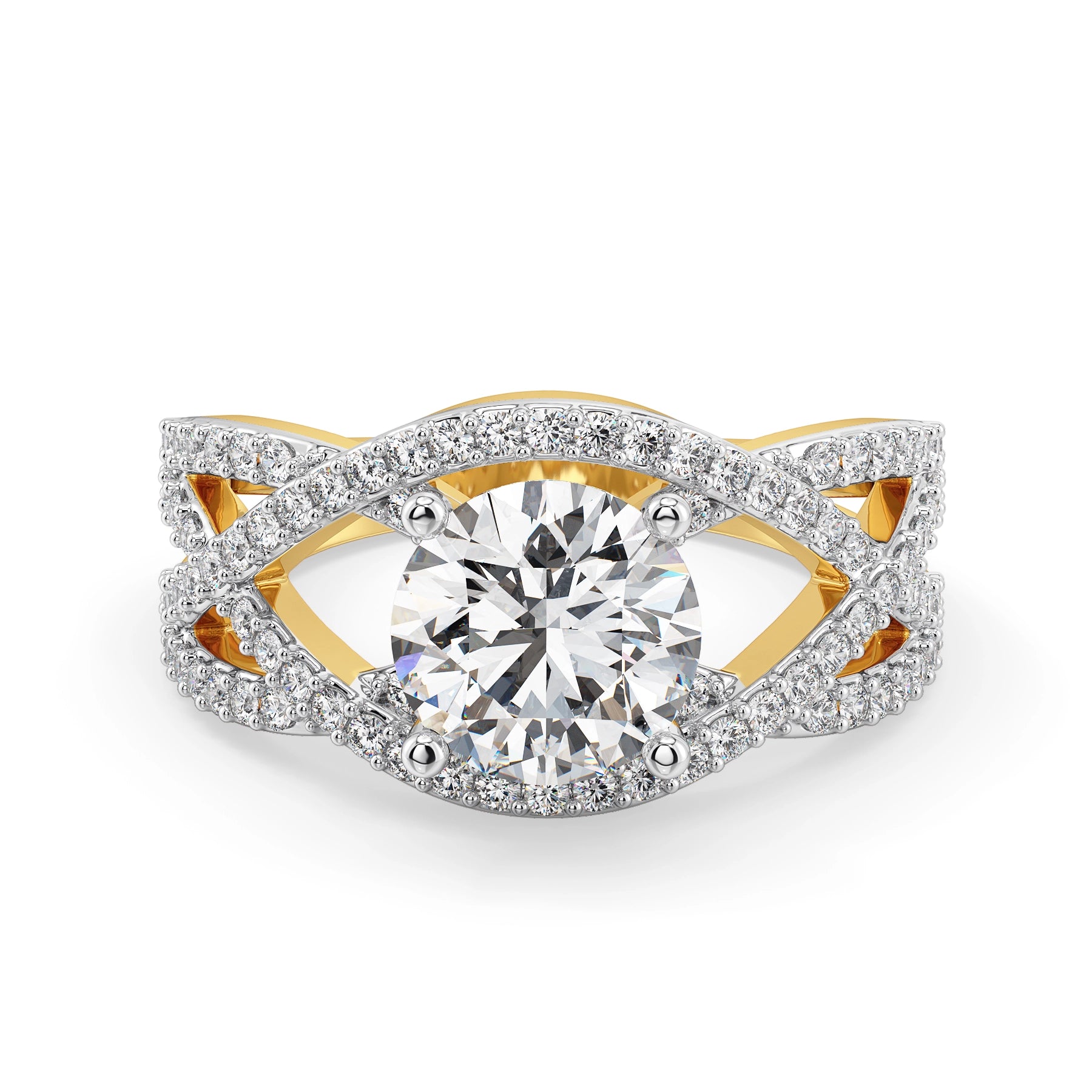 Enchanté Rose Lab Grown Diamond Ring - front view