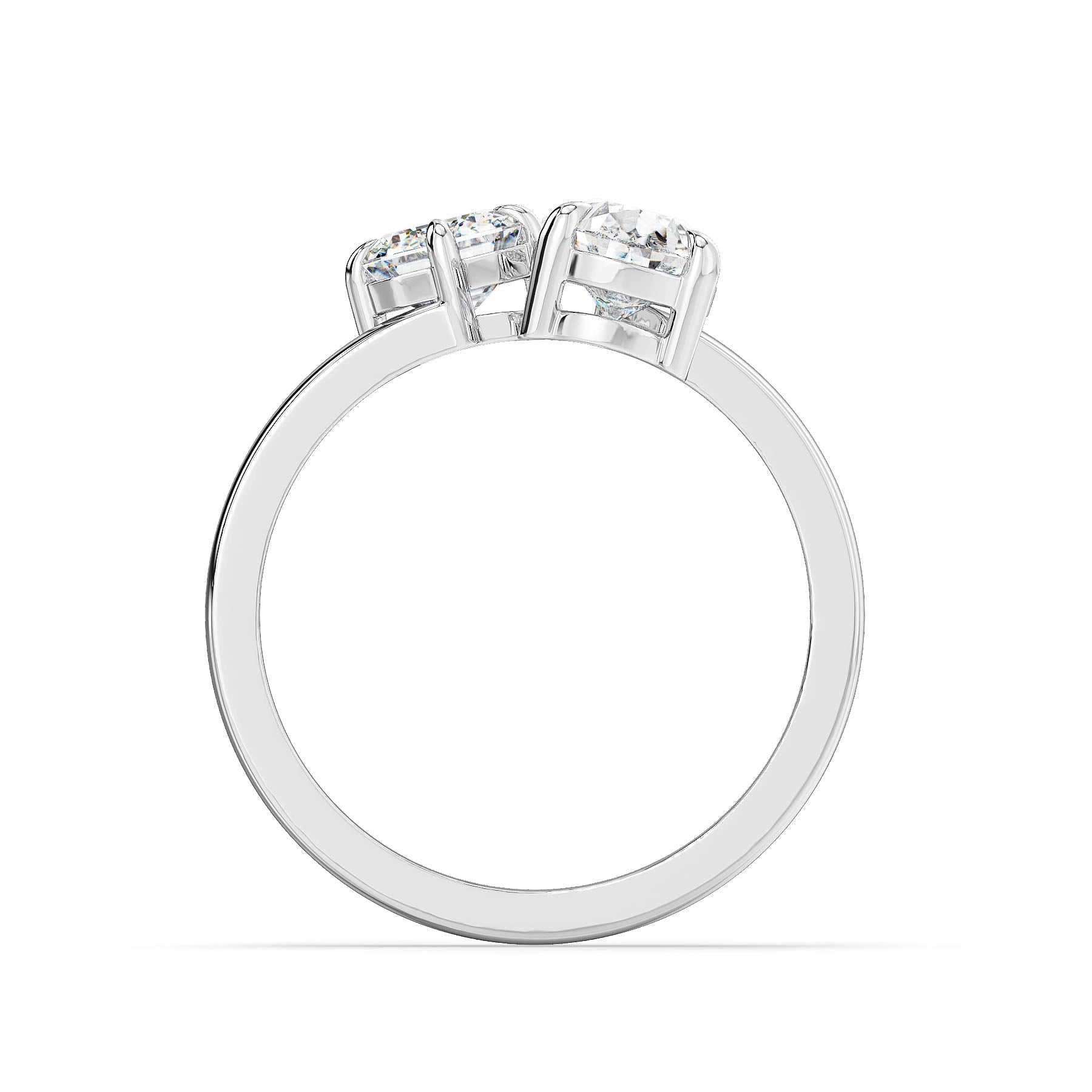 Twin Radiance Lab Grown Diamond Ring - front view