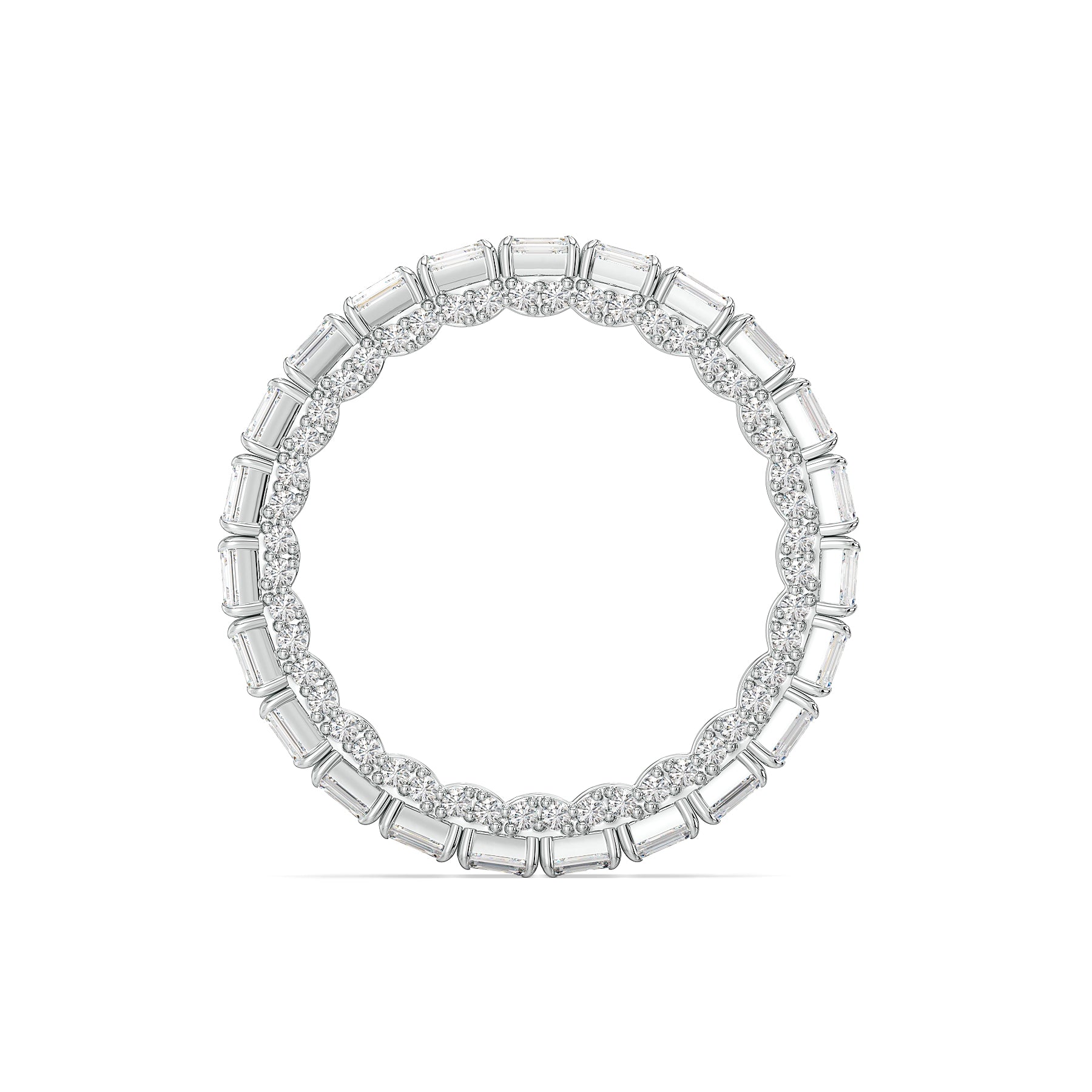 Empire Eternity Lab Grown Diamond Ring - back view