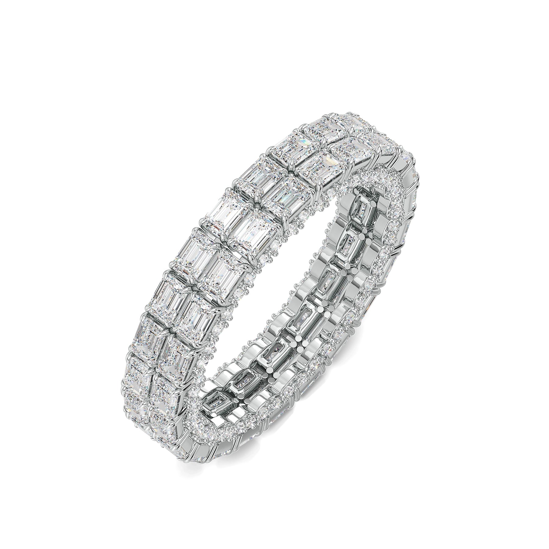 Empire Eternity Lab Grown Diamond Ring - top view