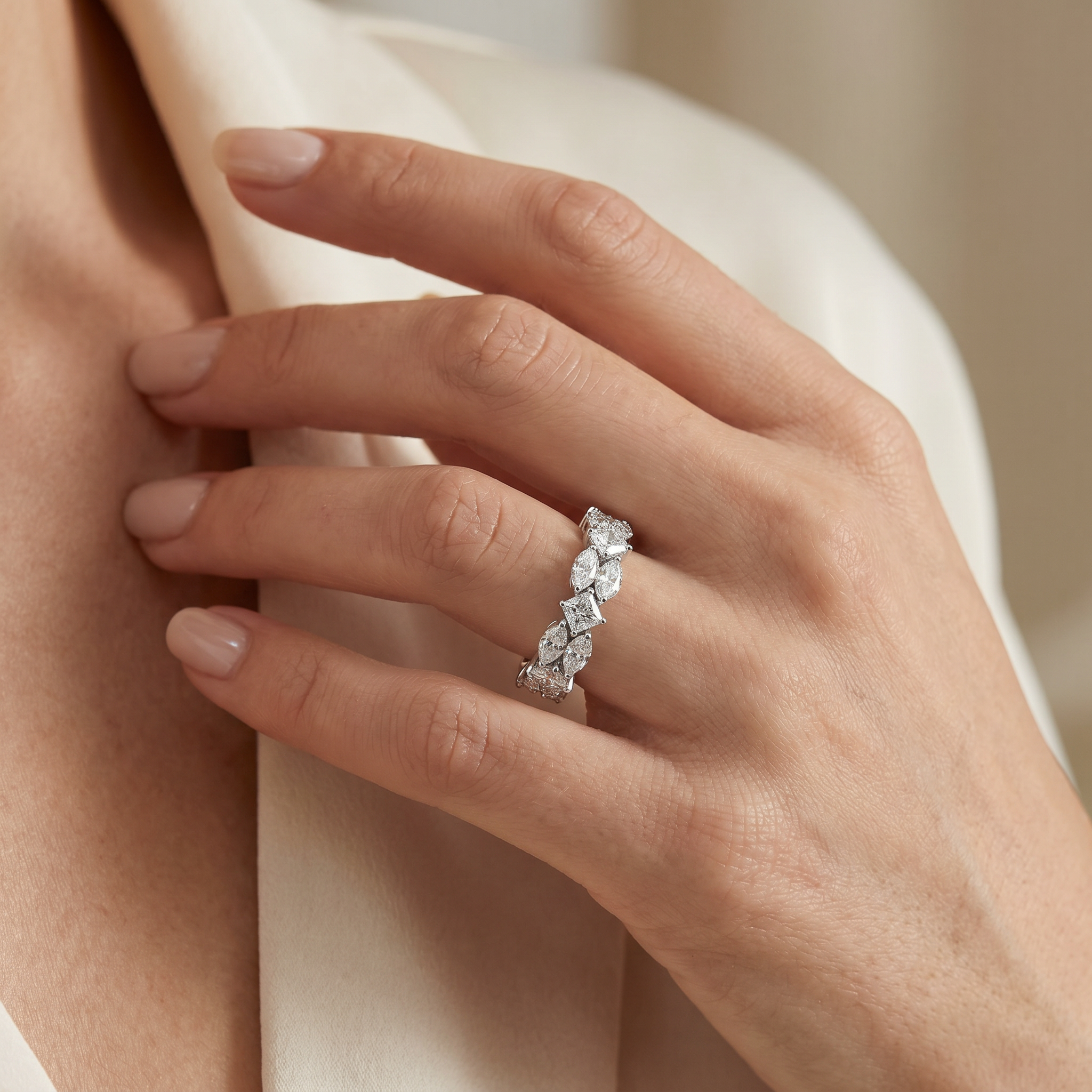 Empress Trinity Lab Grown Diamond Ring