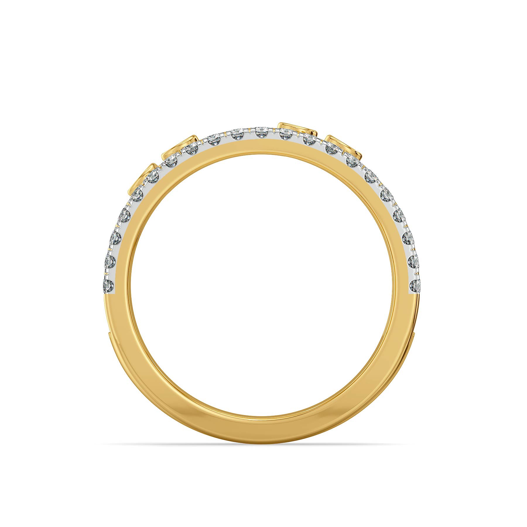 Cadence Lab Grown Diamond Band - back view