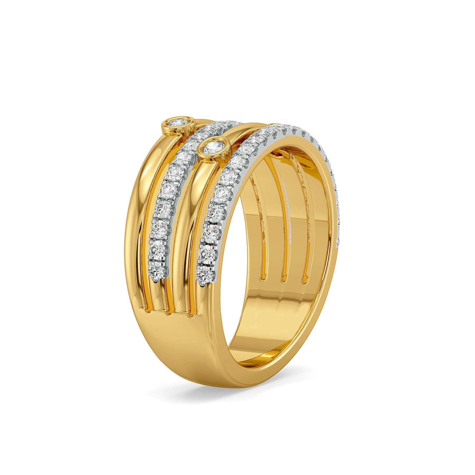 Cadence Lab Grown Diamond Band - side view