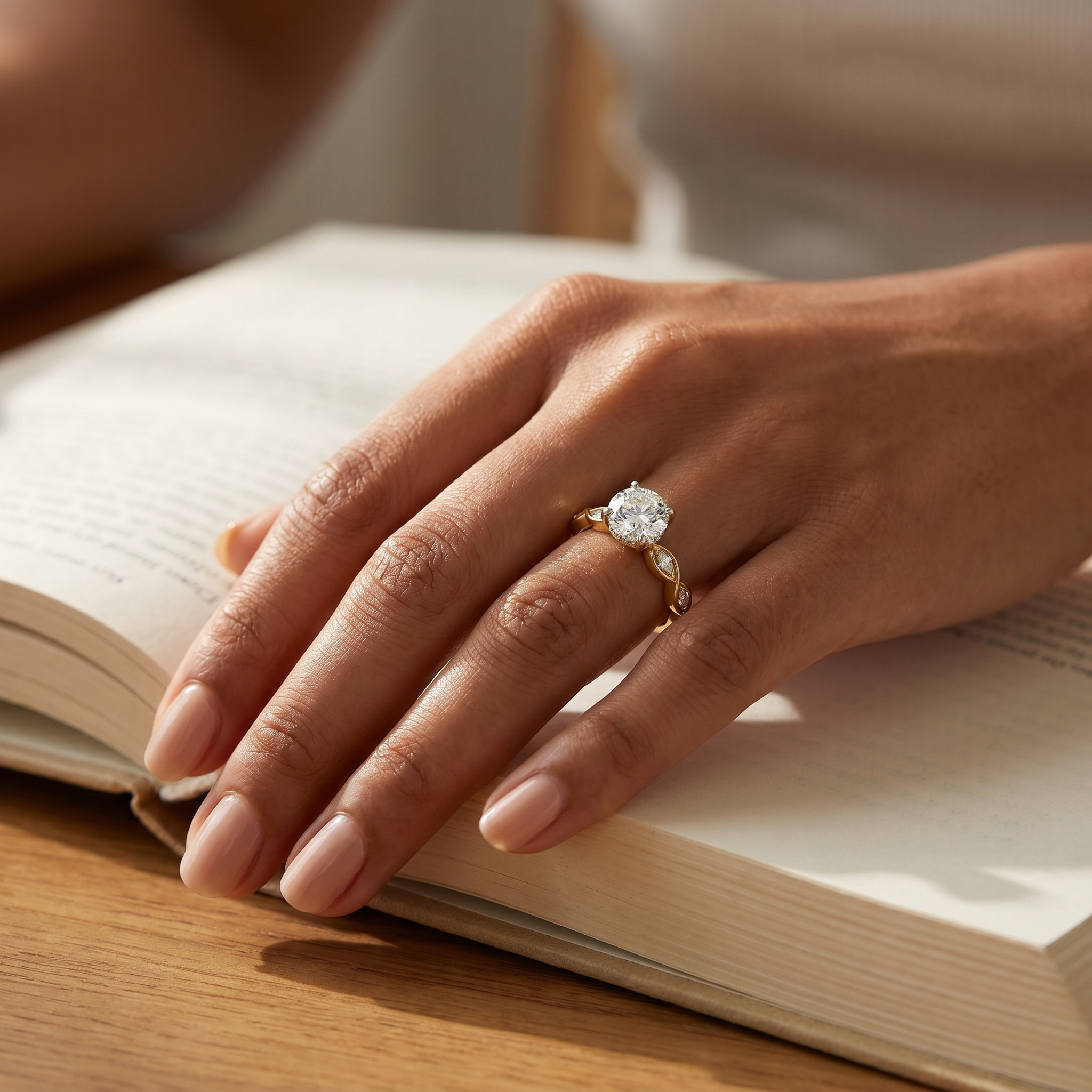 Marquise Vine Hearts & Arrows Lab Grown Diamond Ring