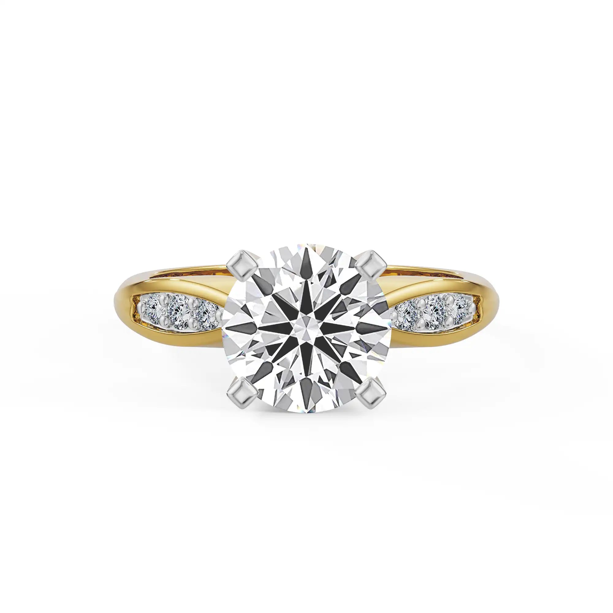 Solitaire Shimmer Hearts & Arrows Lab Grown Diamond Ring