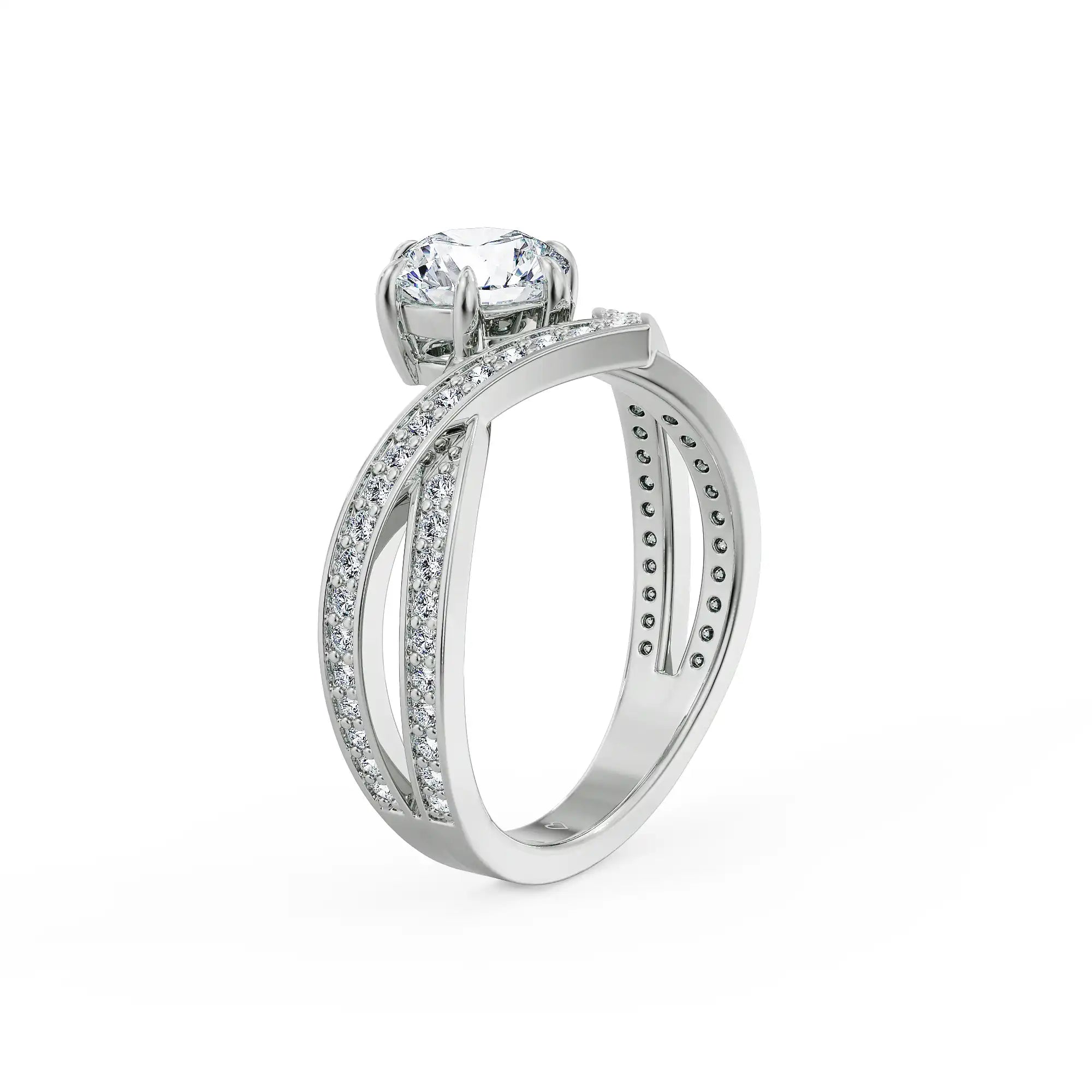 Josephine Hearts & Arrows Lab Grown Diamond Ring
Back view