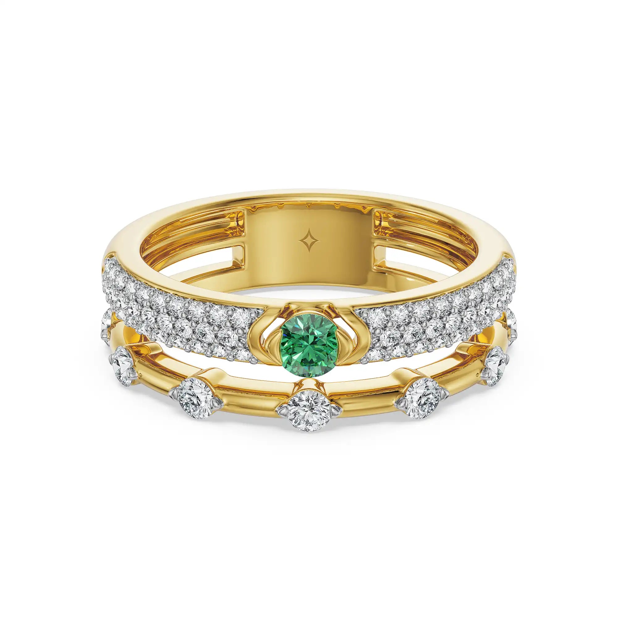 Emerald Reverie Lab Grown Diamond Ring