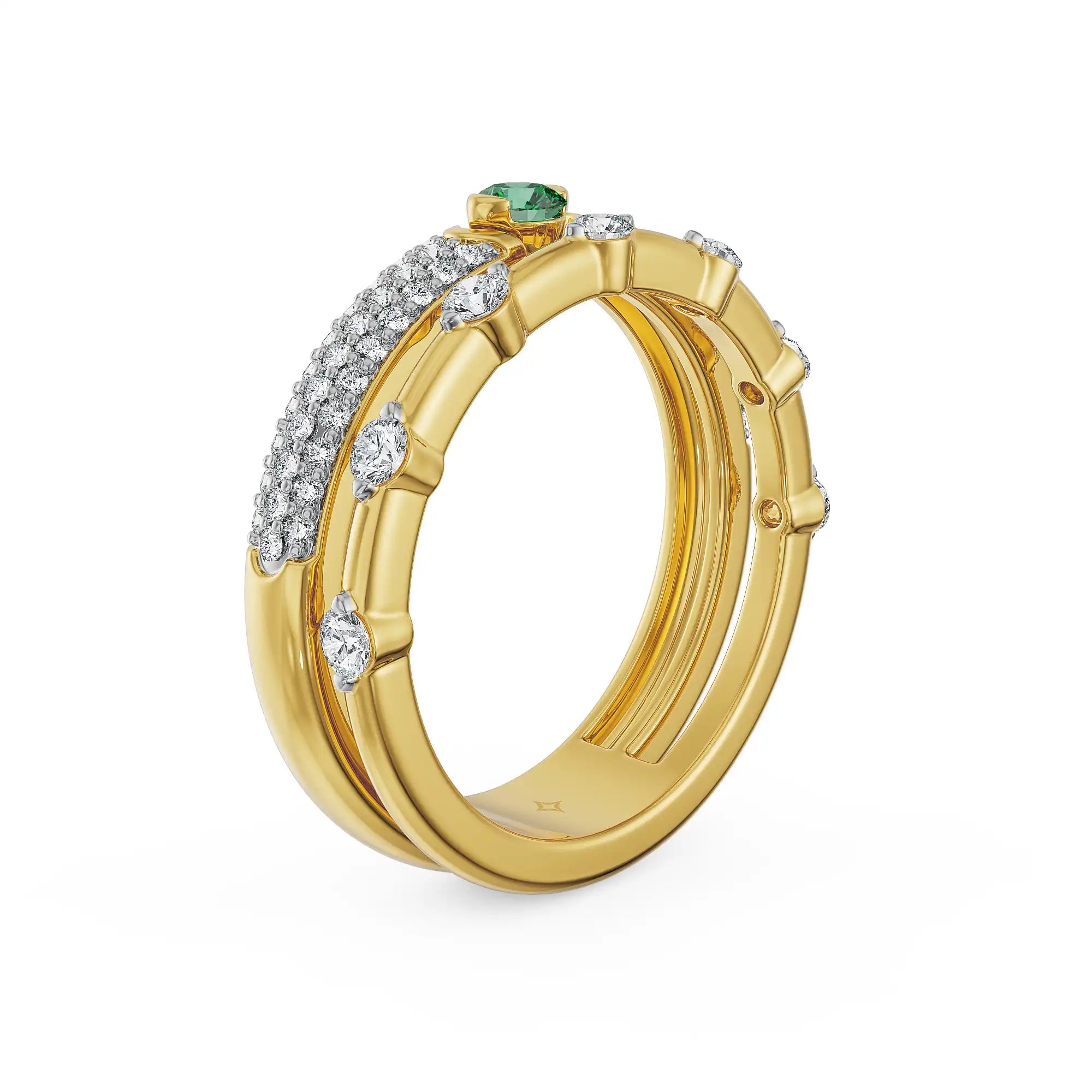 Emerald Reverie Lab Grown Diamond Ring