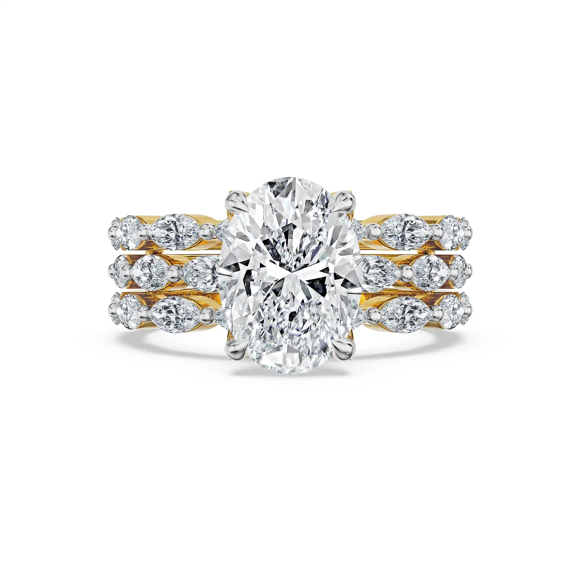 Trinity Sparkle Lab Grown Diamond Bridal Ring