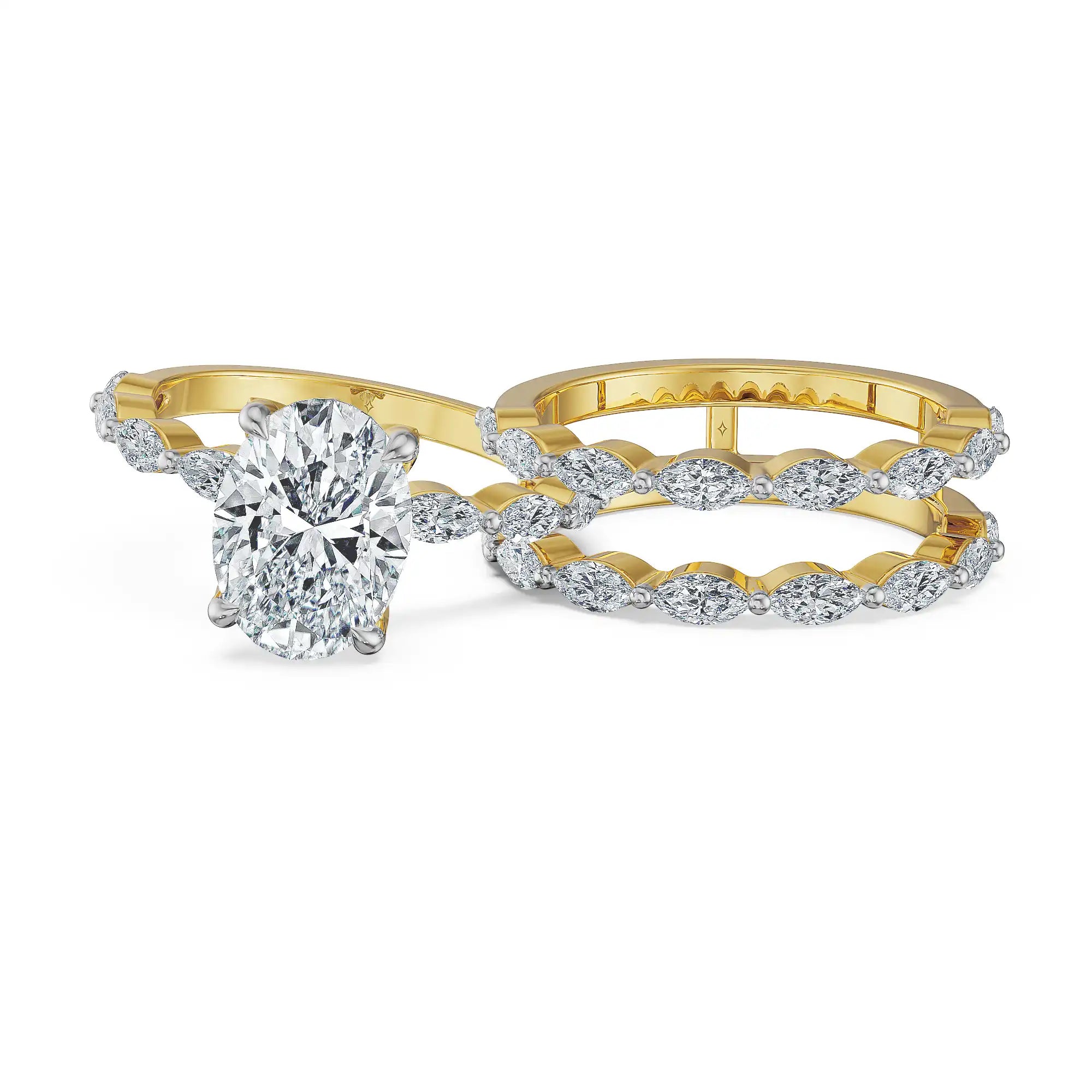 Trinity Sparkle Lab Grown Diamond Bridal Ring