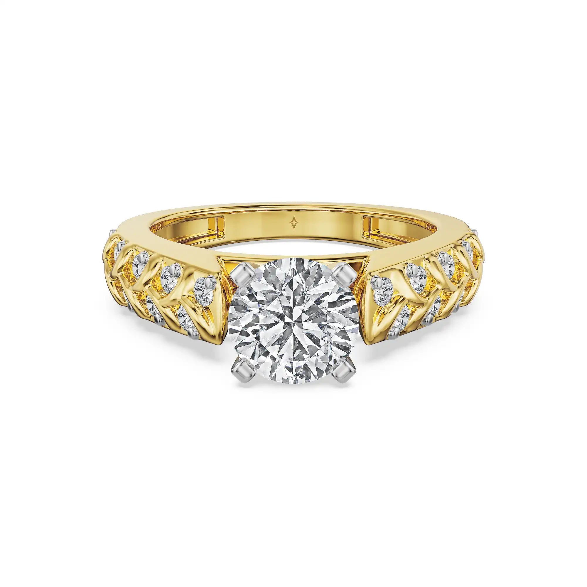 Whispering Vine Diamond Engagement Ring