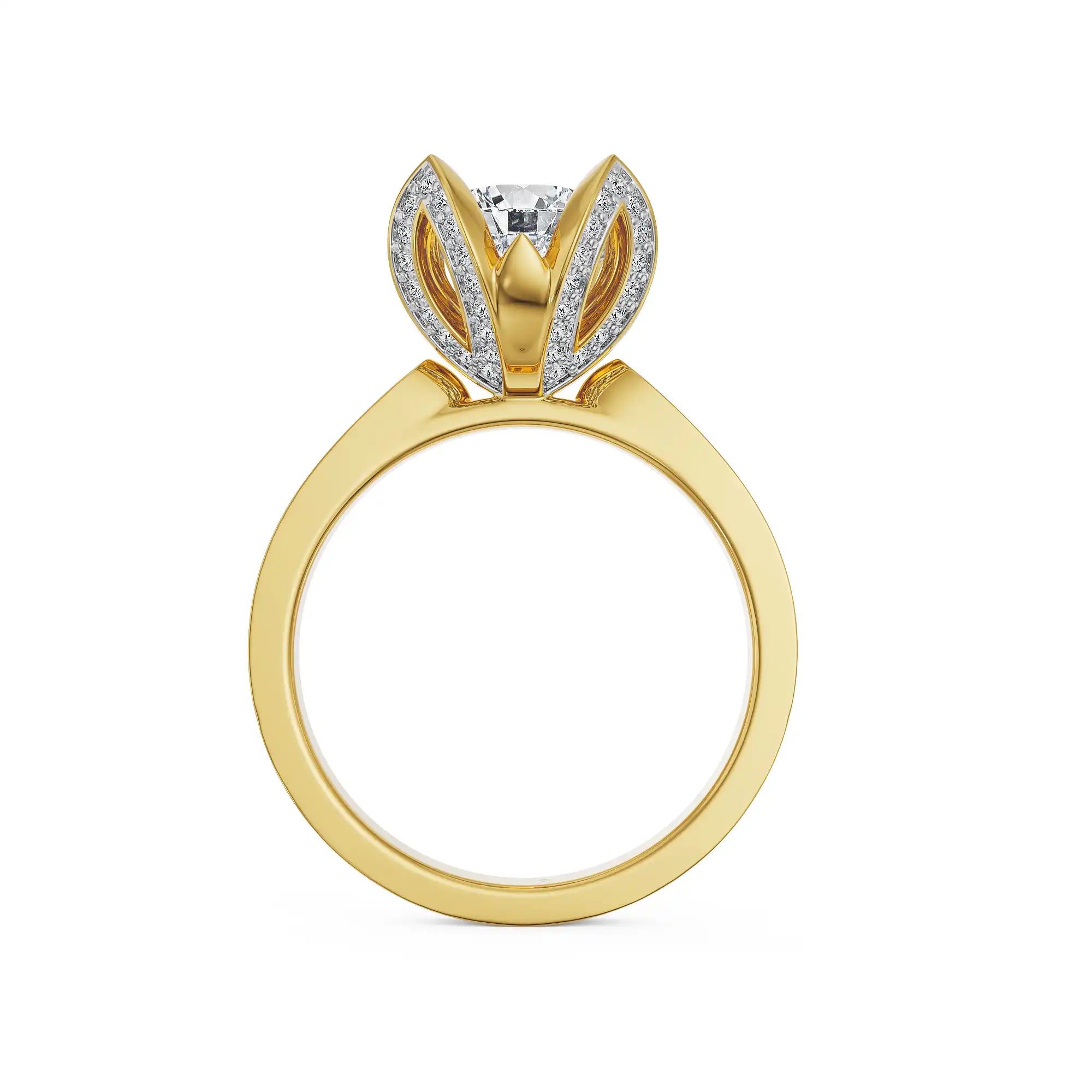 Blossom Crown Lab Grown Diamond Engagement Ring