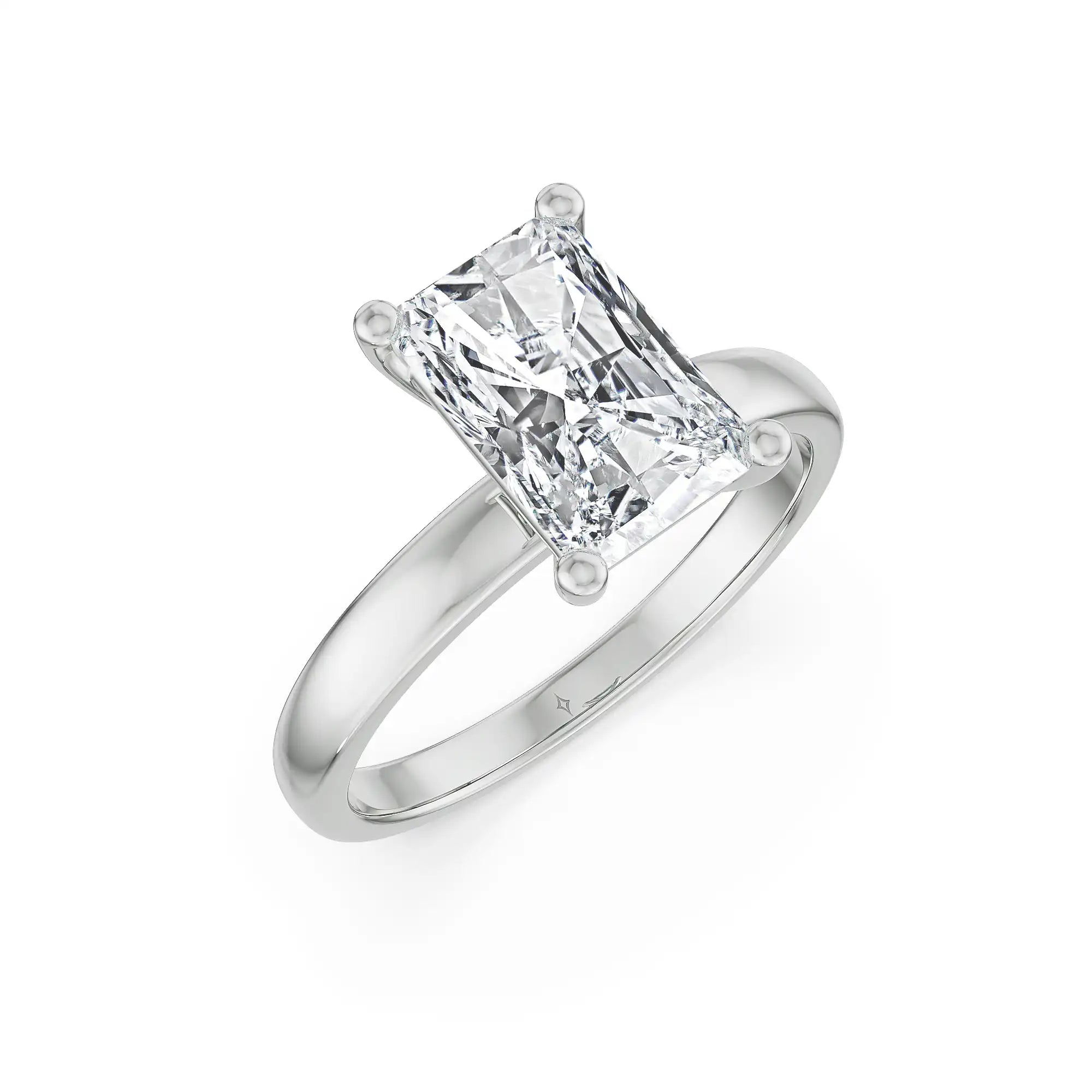Radiant Glow Solitaire Lab Grown Diamond Ring