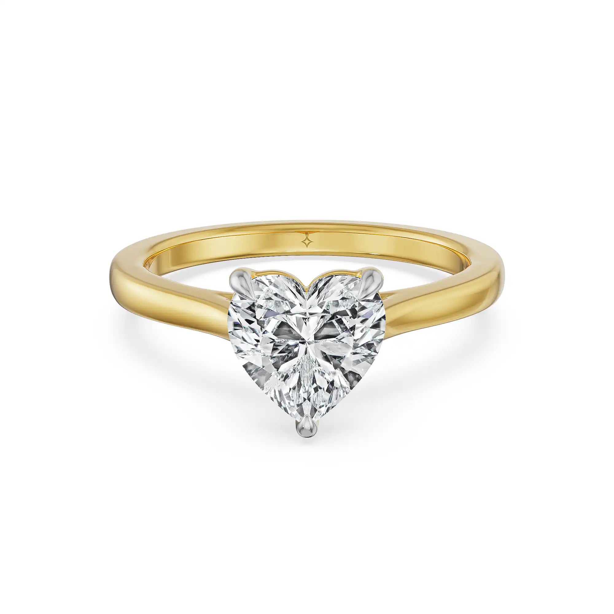 1 CT Eternal Heart Lab Grown Diamond Ring