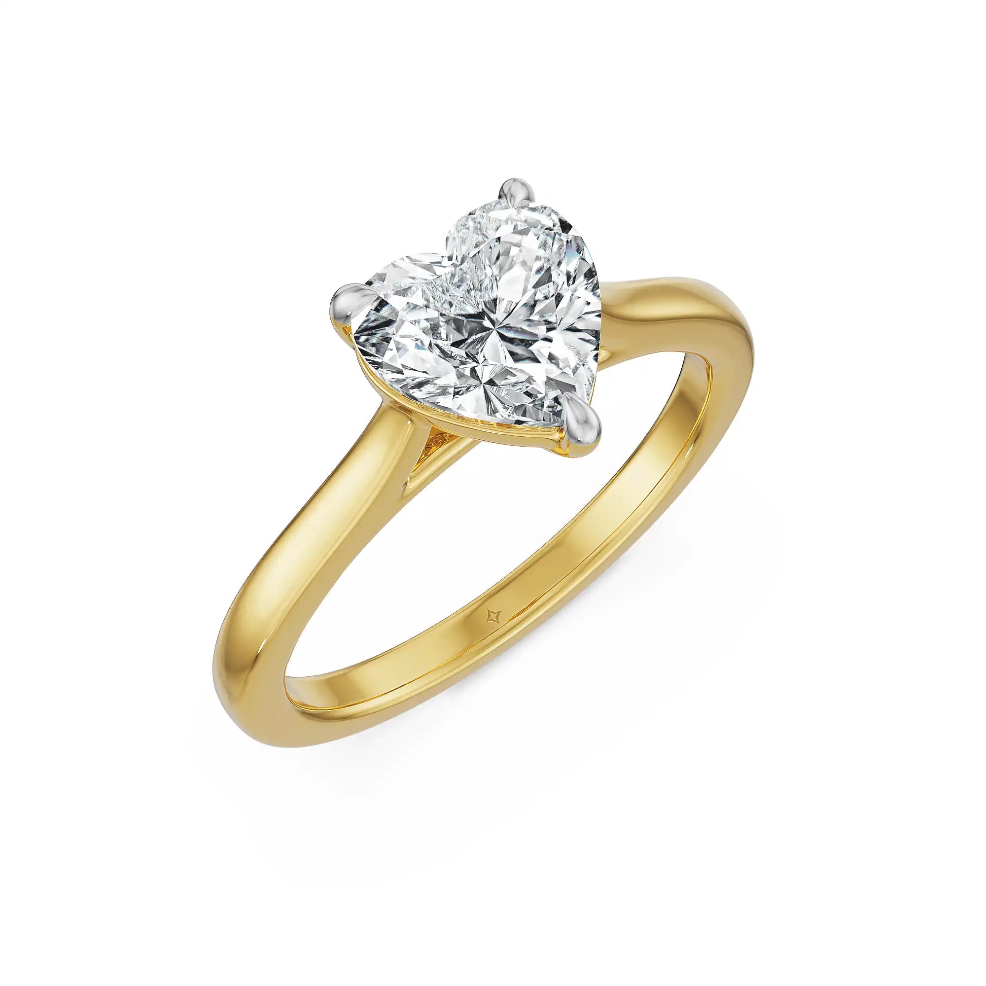 1 CT Eternal Heart Lab Grown Diamond Ring