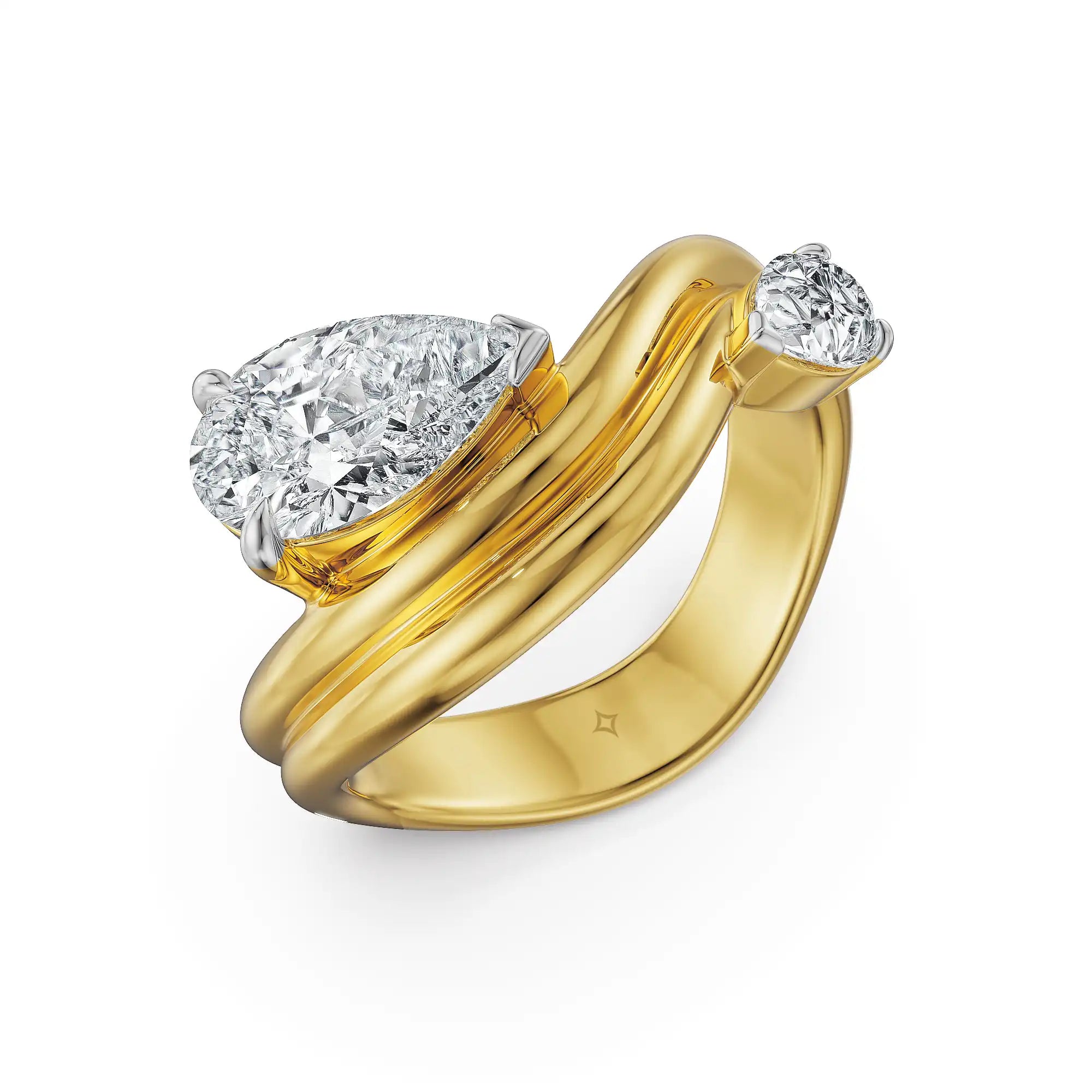 Twin Flame Lab Grown Diamond Ring