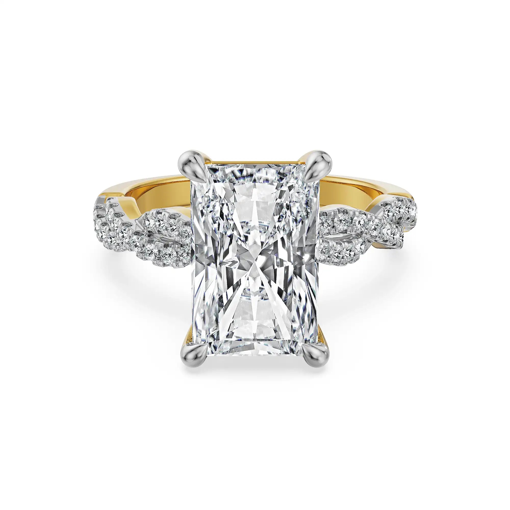 Radiant Solitaire Lab Grown Diamond Ring