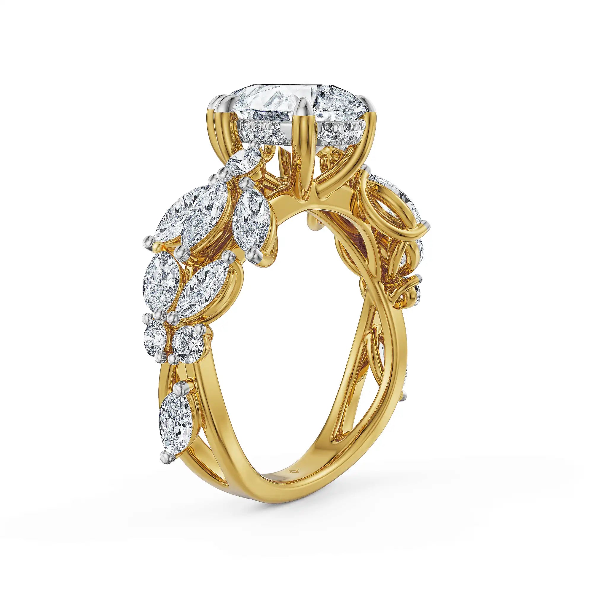 Moonflower Lab Grown Diamond Ring