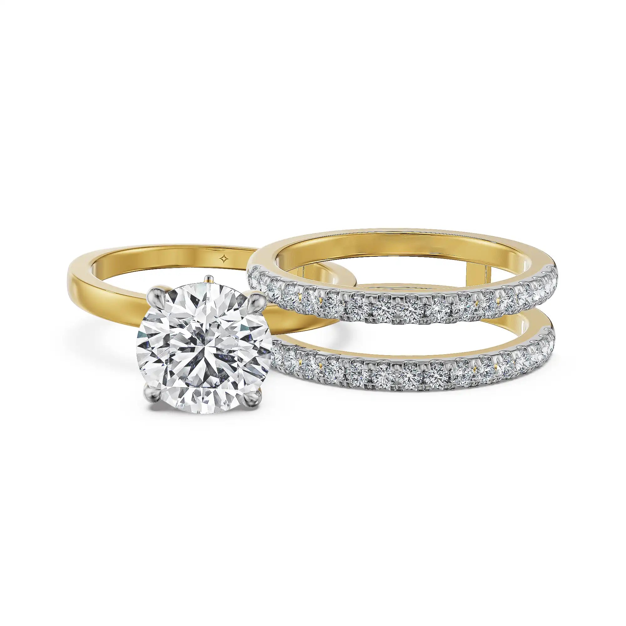 2 CT Solitaire Lab Grown Diamond Detachable Ring