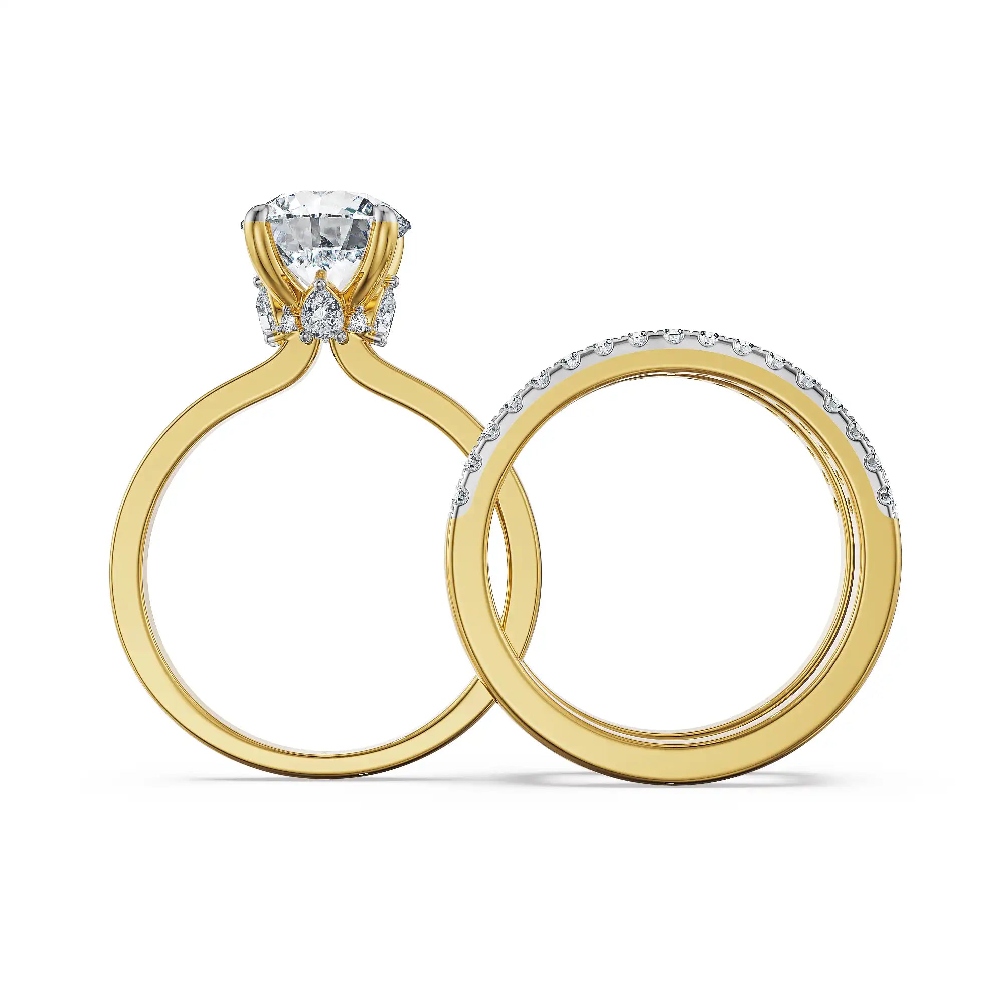 2 CT Solitaire Lab Grown Diamond Detachable Ring