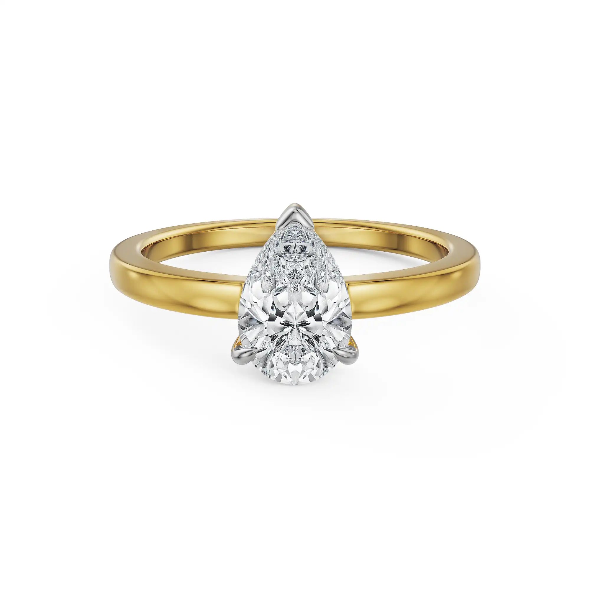 1 CT Pear Essence Lab Grown Diamond Ring
