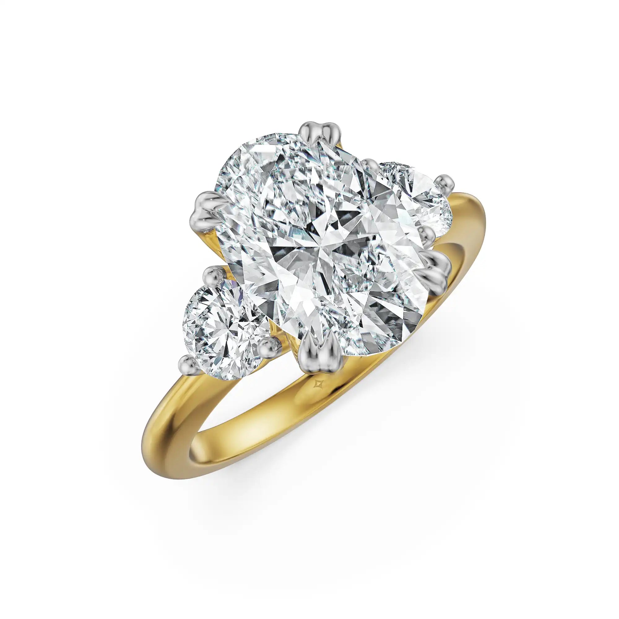 Trinity Oval Lab Grown Diamond Ring