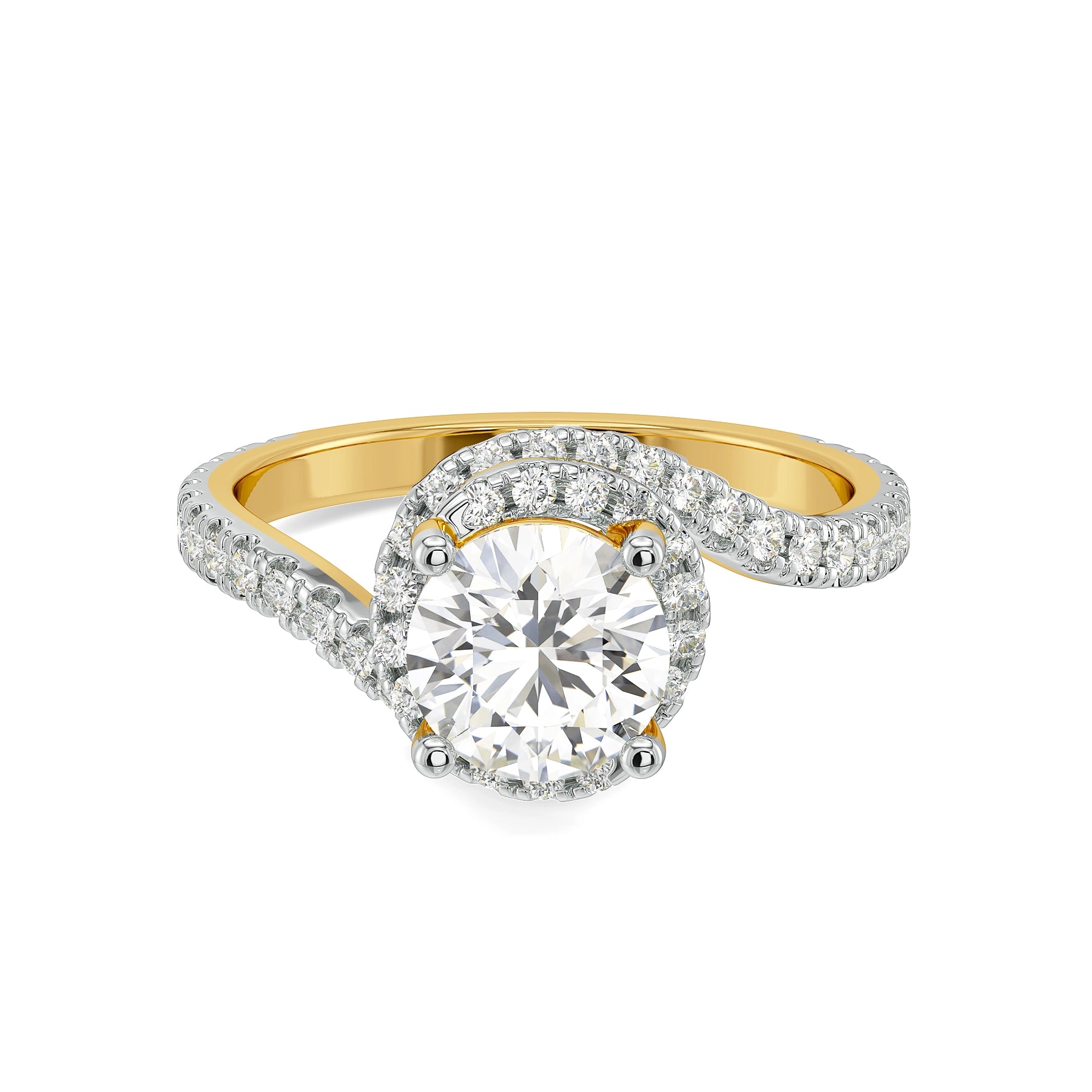 Double Halo Lab Grown Diamond Ring