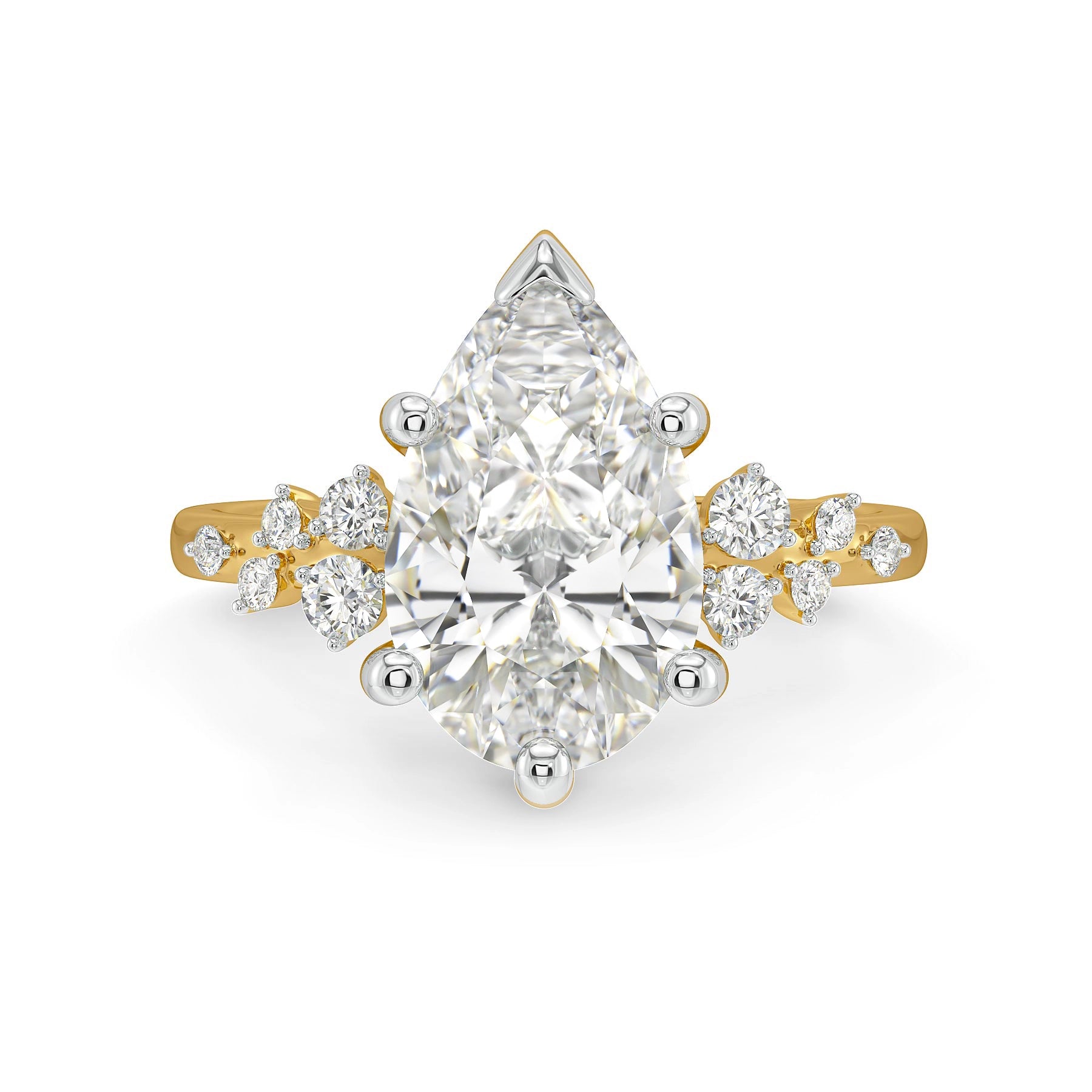 Luna Cascade Lab Grown Diamond Ring