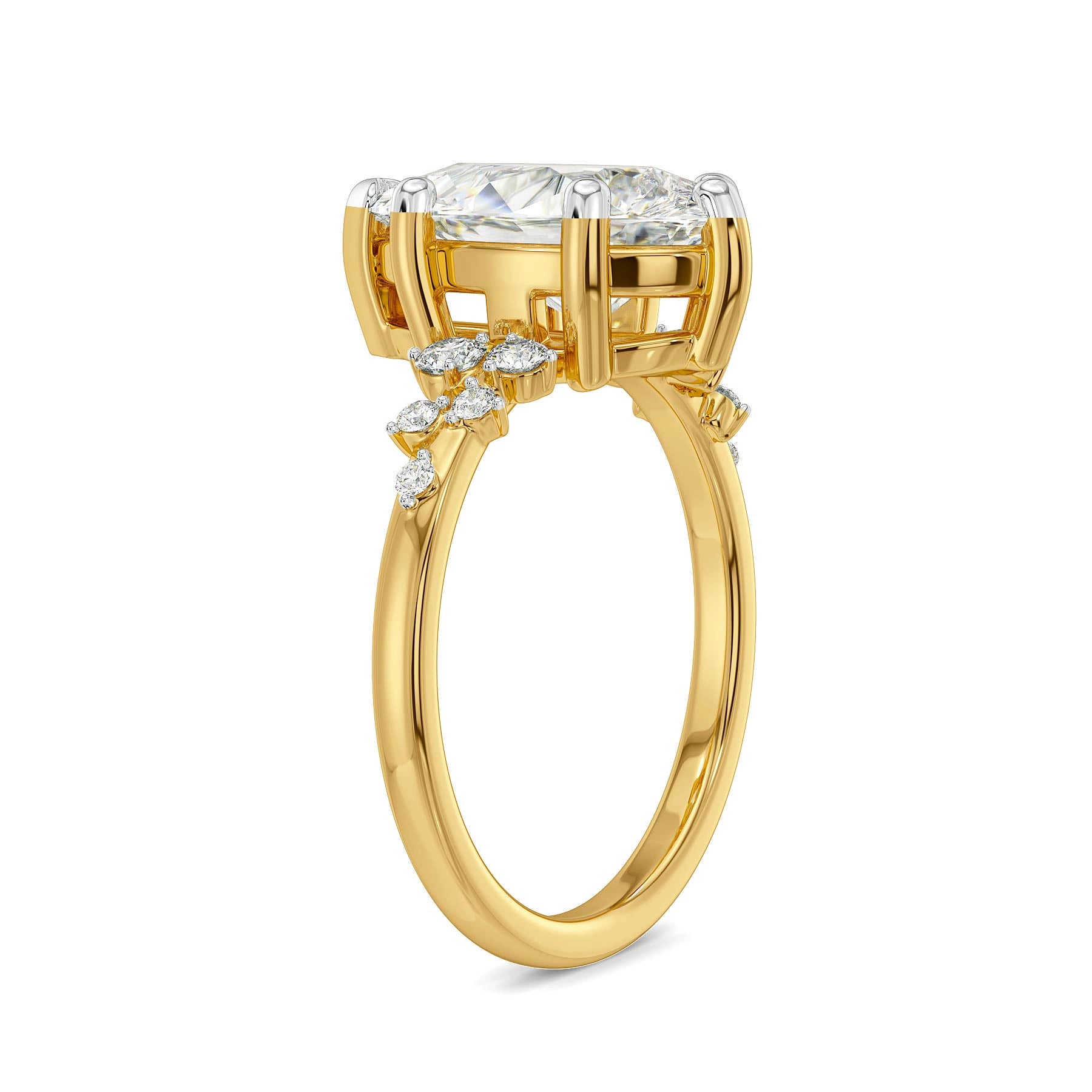 Luna Cascade Lab Grown Diamond Ring