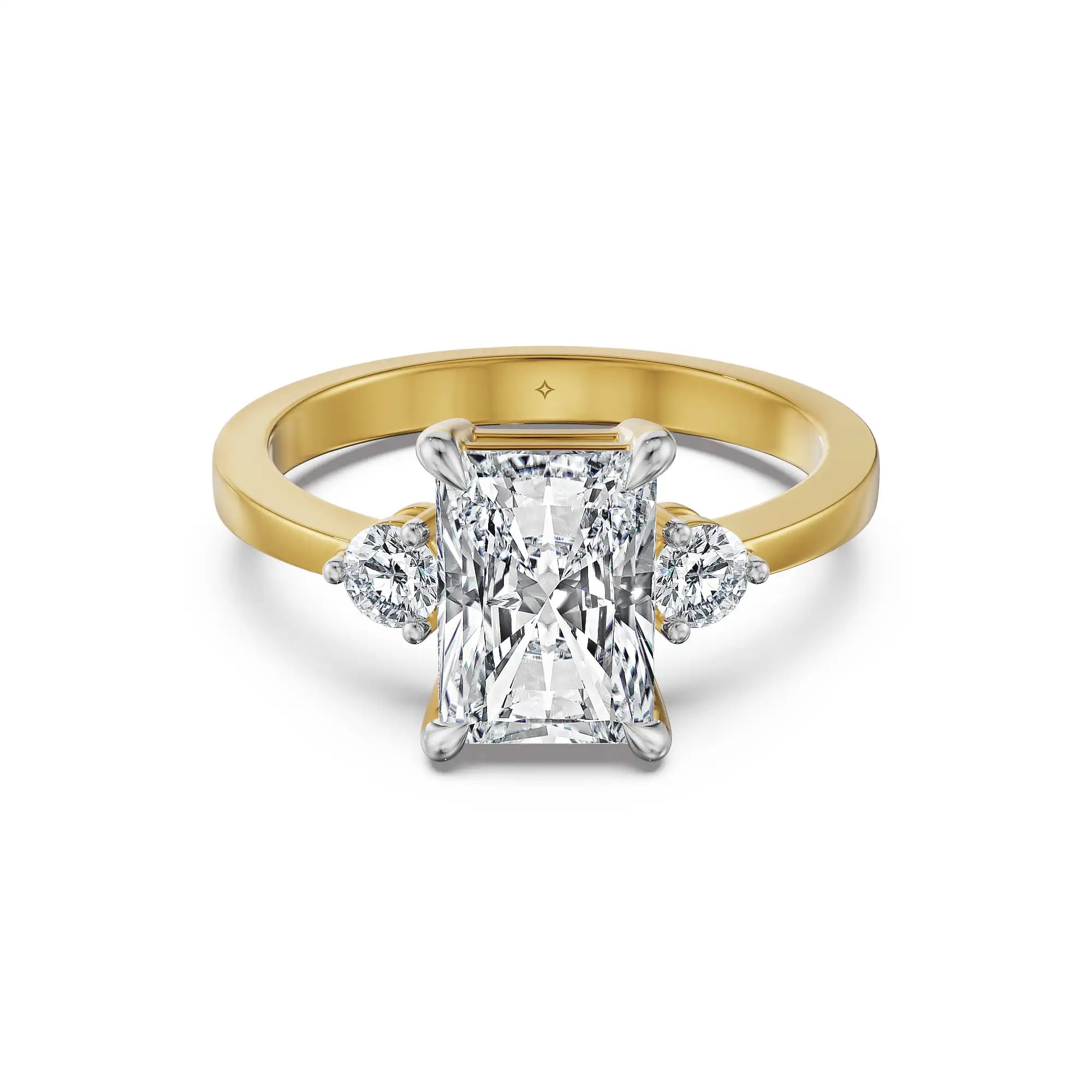 Radiant Harmony Lab Grown Diamond Ring