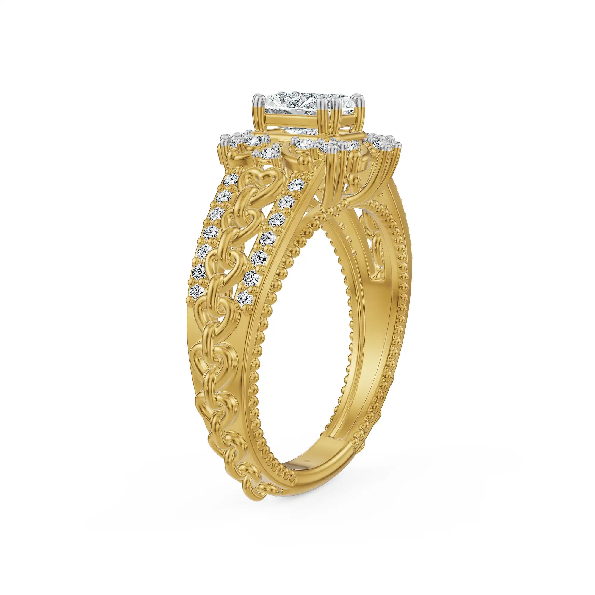 Regal Weave Lab Grown Diamond Ring