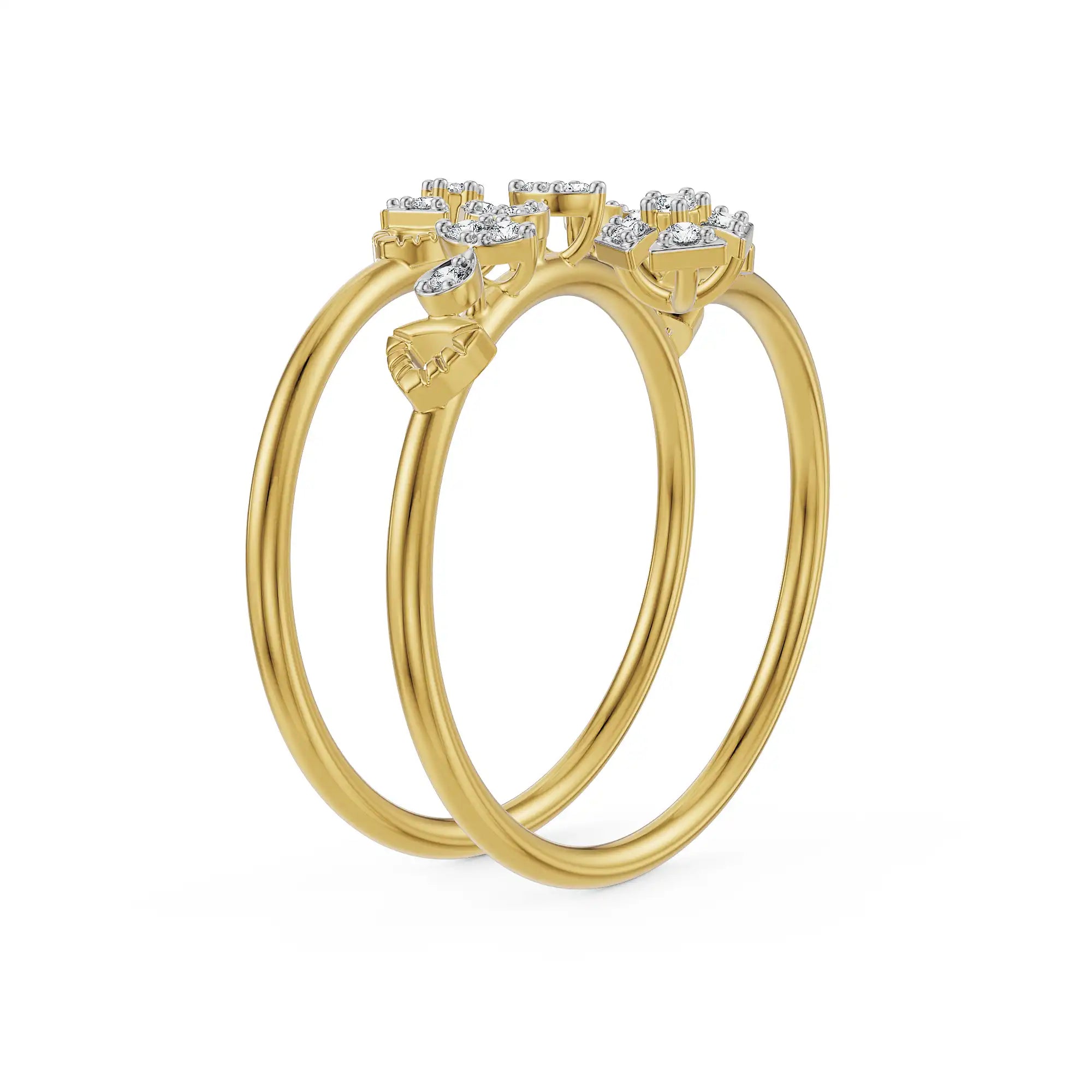 Floral Embrace Lab Grown Diamond Ring
