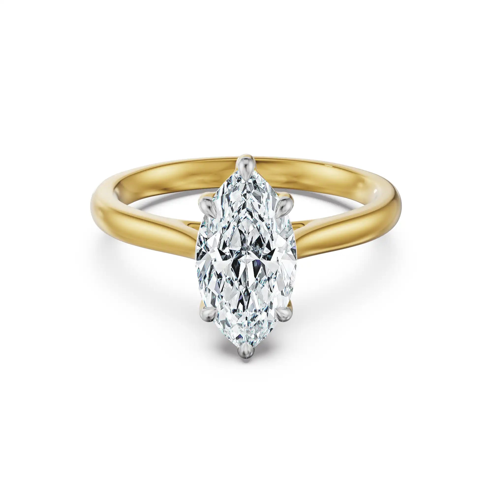 Marquise Azure Lab Grown Diamond Ring