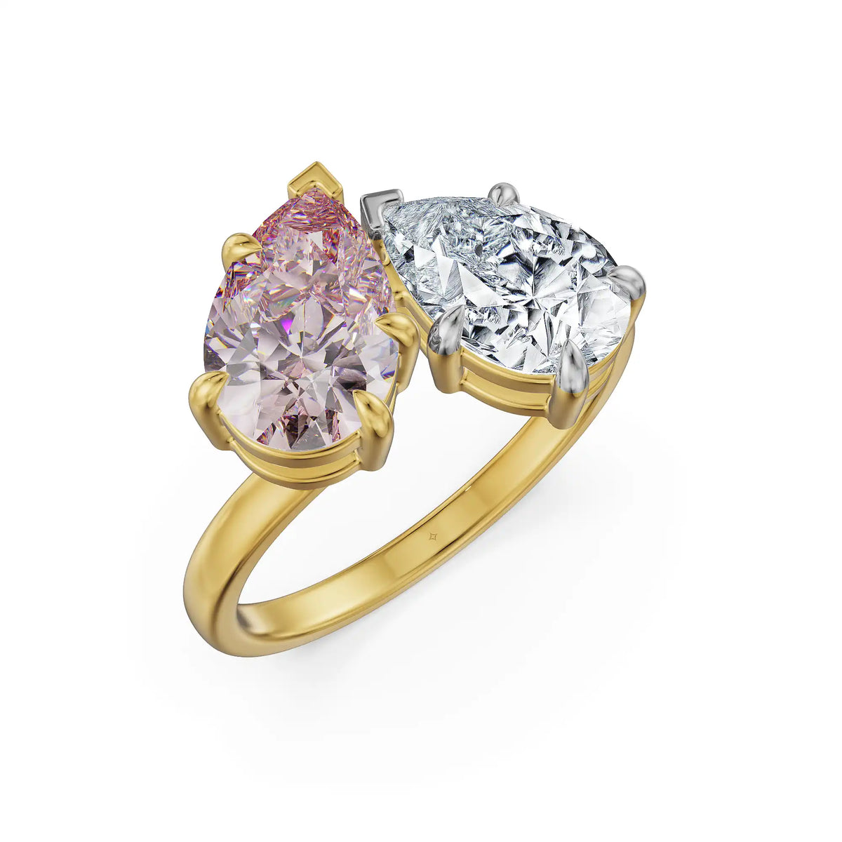 Pear Duo Lab Grown Diamond Ring