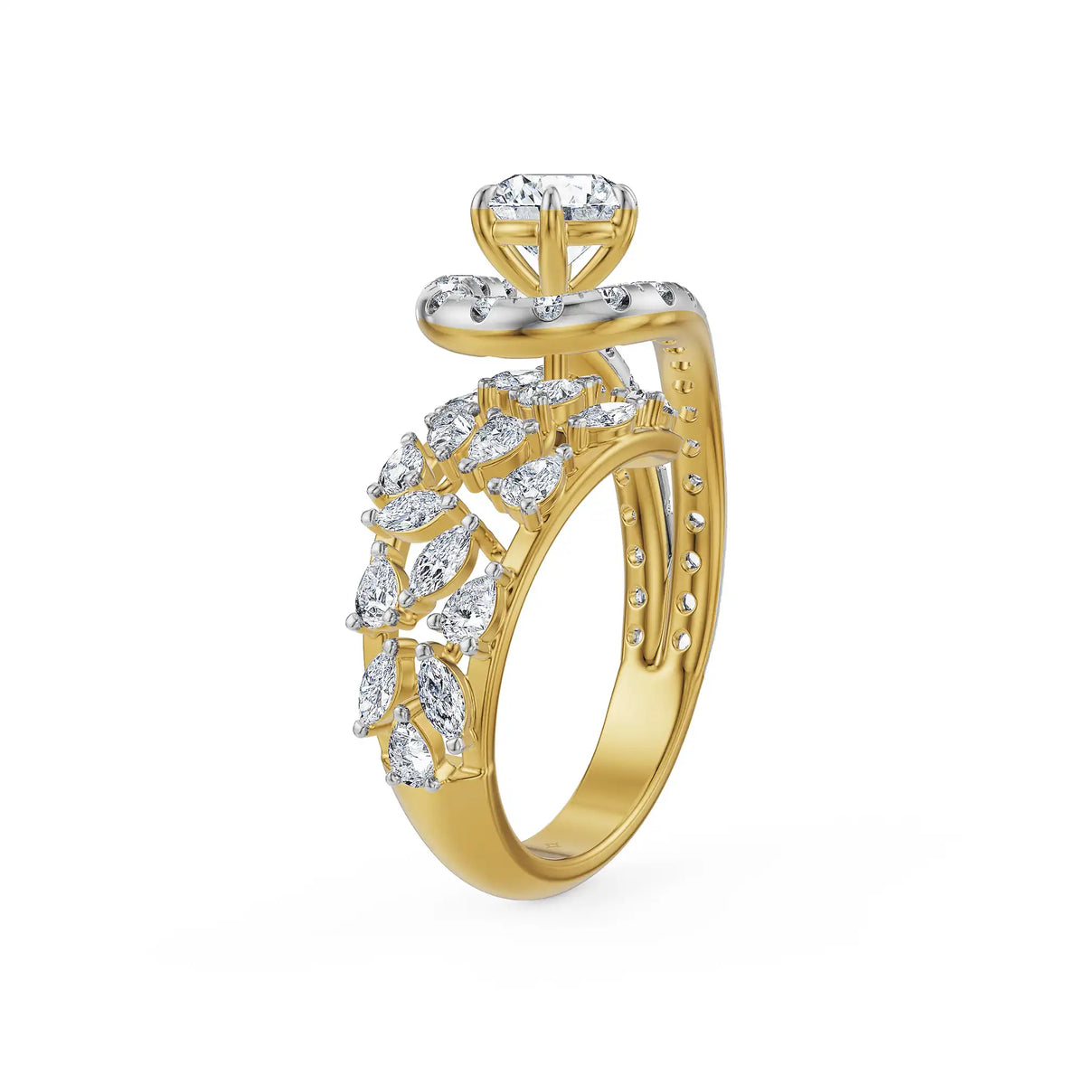 Round Aurelia Lab Grown Diamond Ring