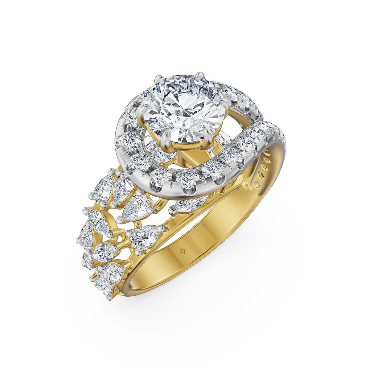 Round Aurelia Lab Grown Diamond Ring