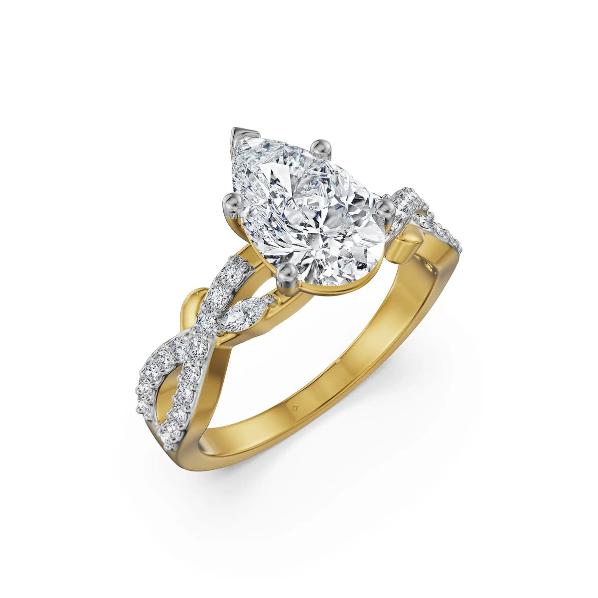 Seravia Pear Lab Grown Diamond Ring