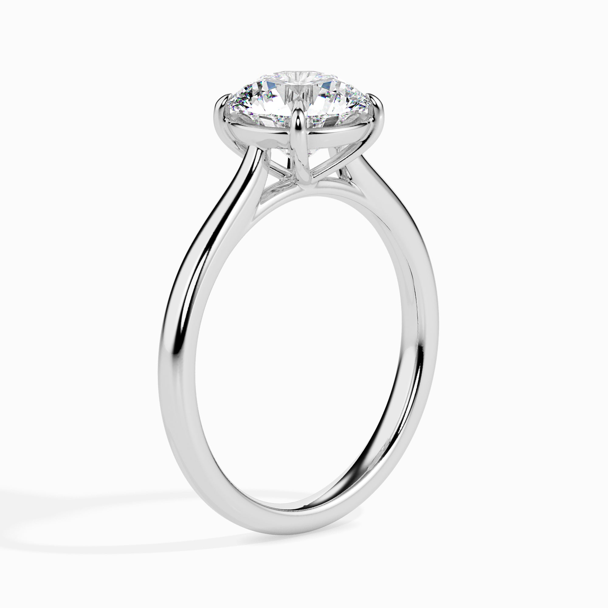 Classic Solitaire Diamond Ring Right view