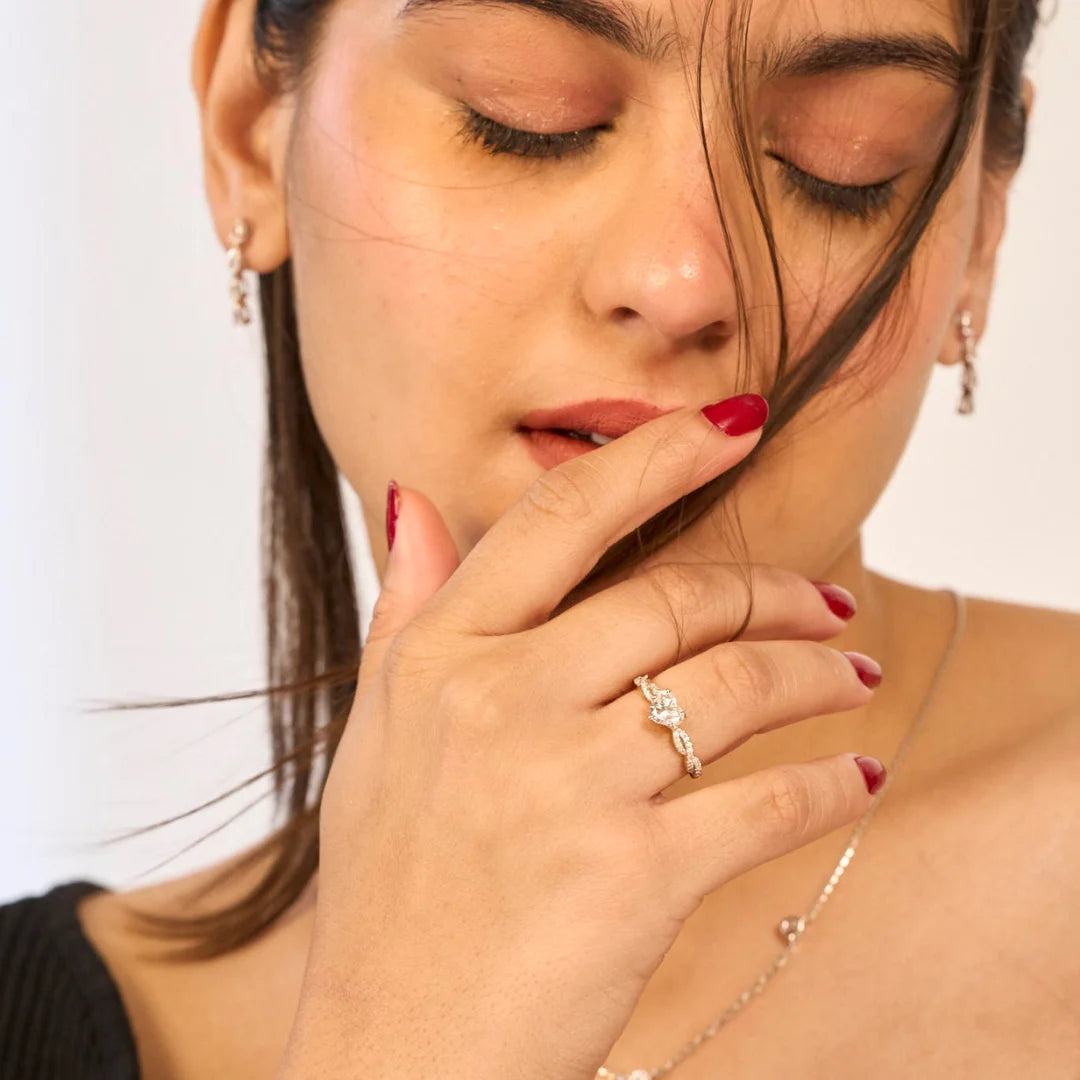 Heart Infinity Lab Grown Diamond Ring