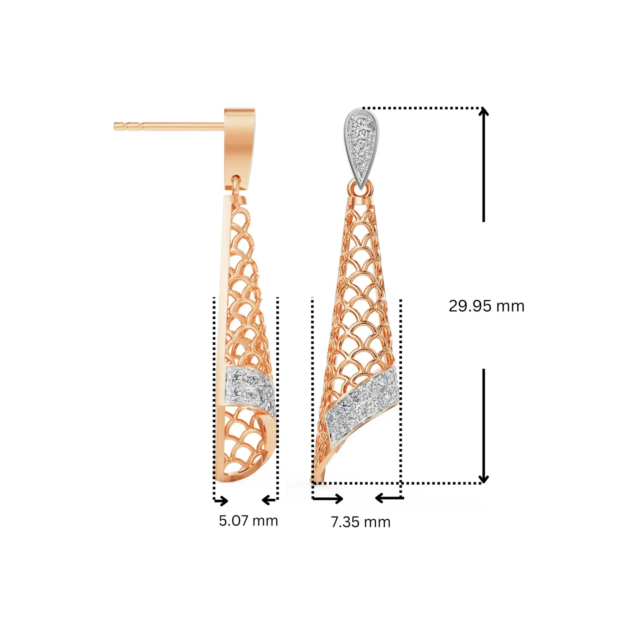 Lab-Grown Opulent Diamond Drop Earrings