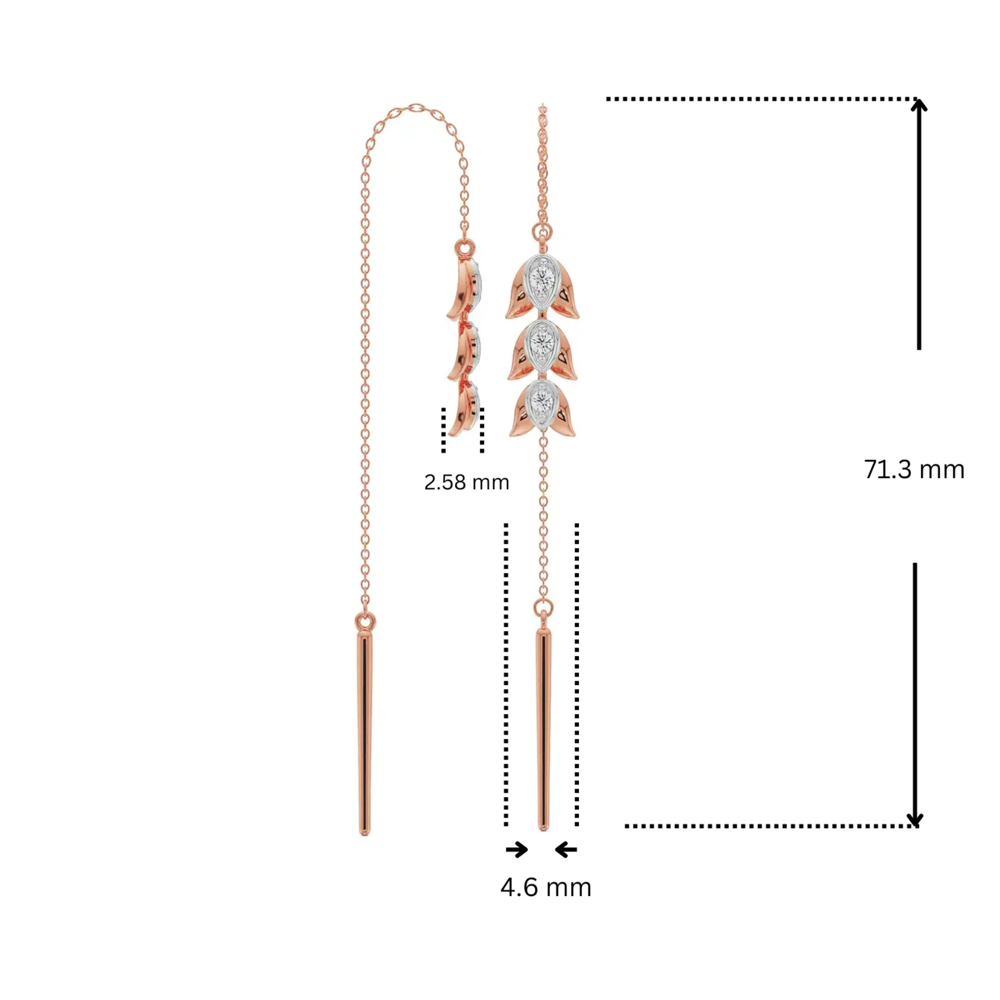Floral Splendor Lab Grown Diamond Earrings_in-stock
