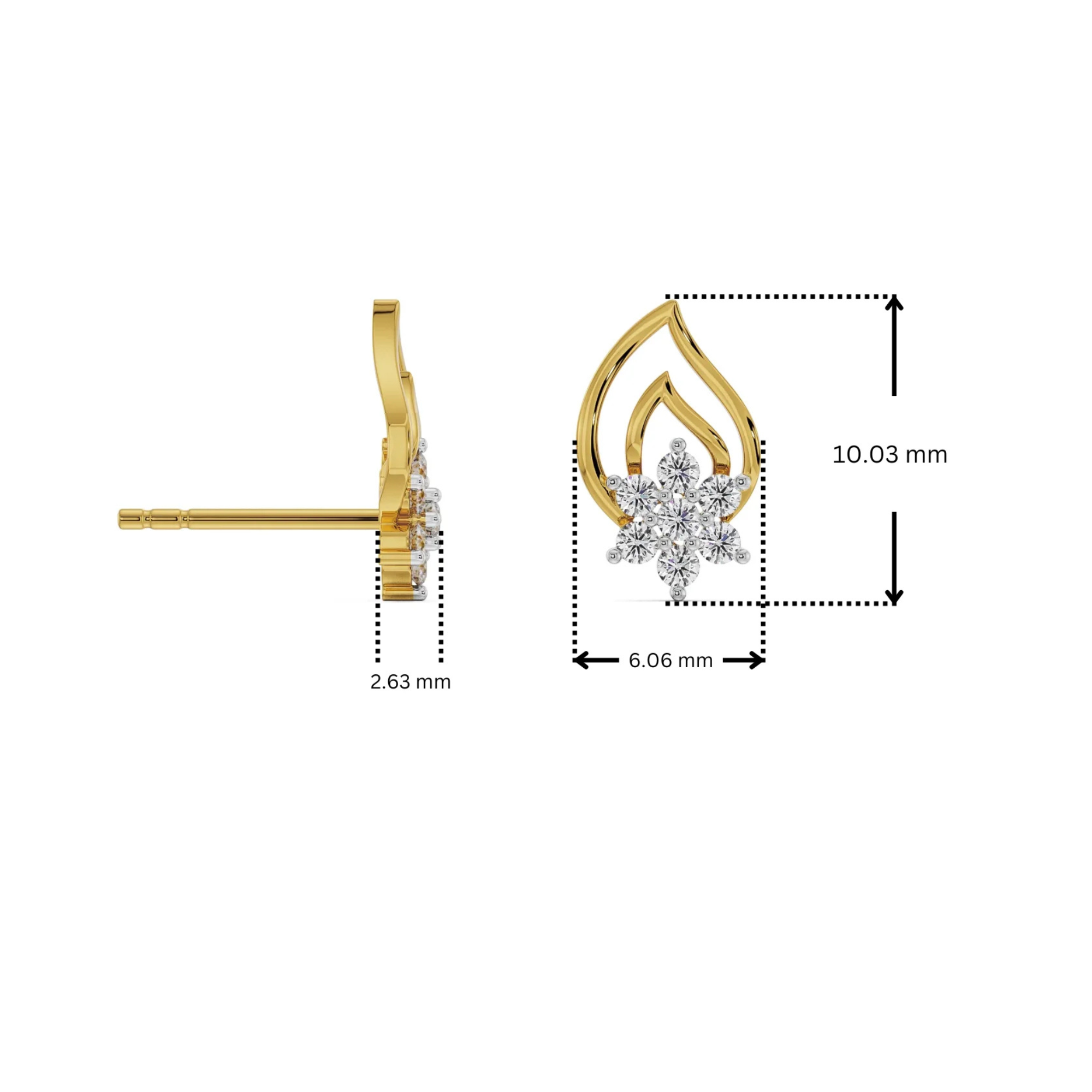 Petal Prestige Lab Grown Diamond Earrings