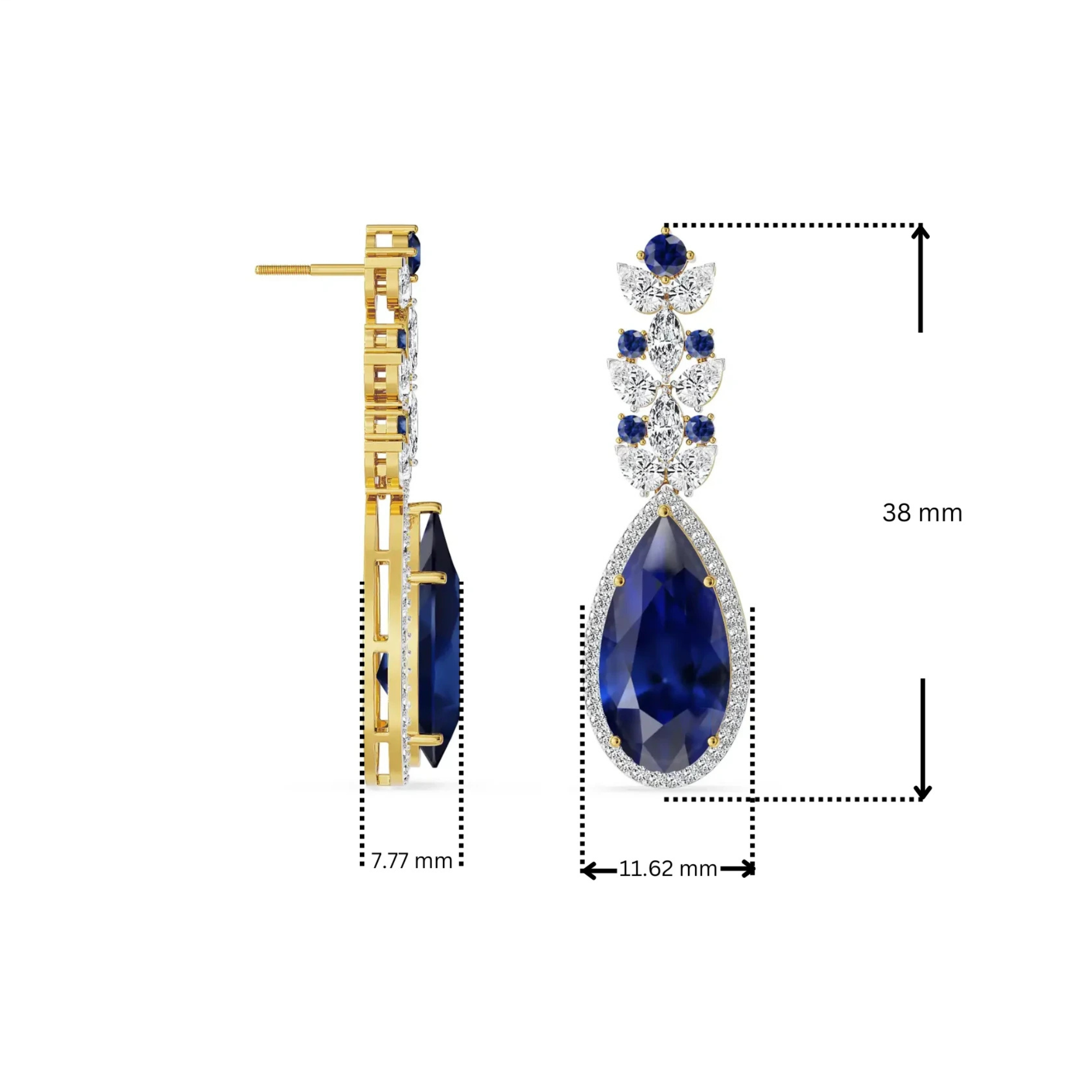 Indigo Ice Lab Grown Diamond Earrings