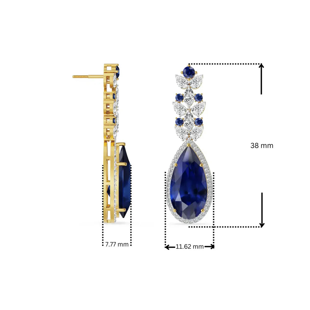 Indigo Ice Lab Grown Diamond Earrings_in_stock